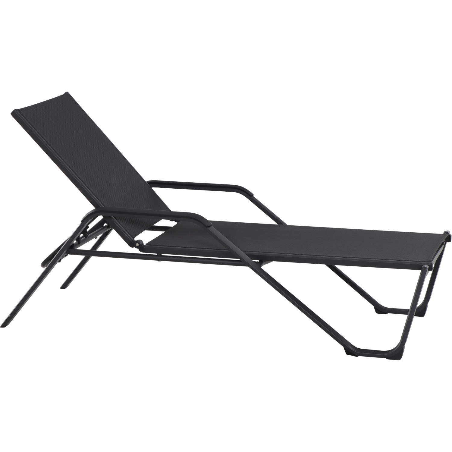 Tesoro Gartenliege | RANOTEX® schwarz-silber Tesoro Gartenliege | RANOTEX® schwarz-silber