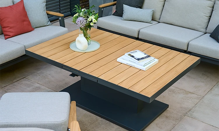 Gartentisch höhenverstellbar