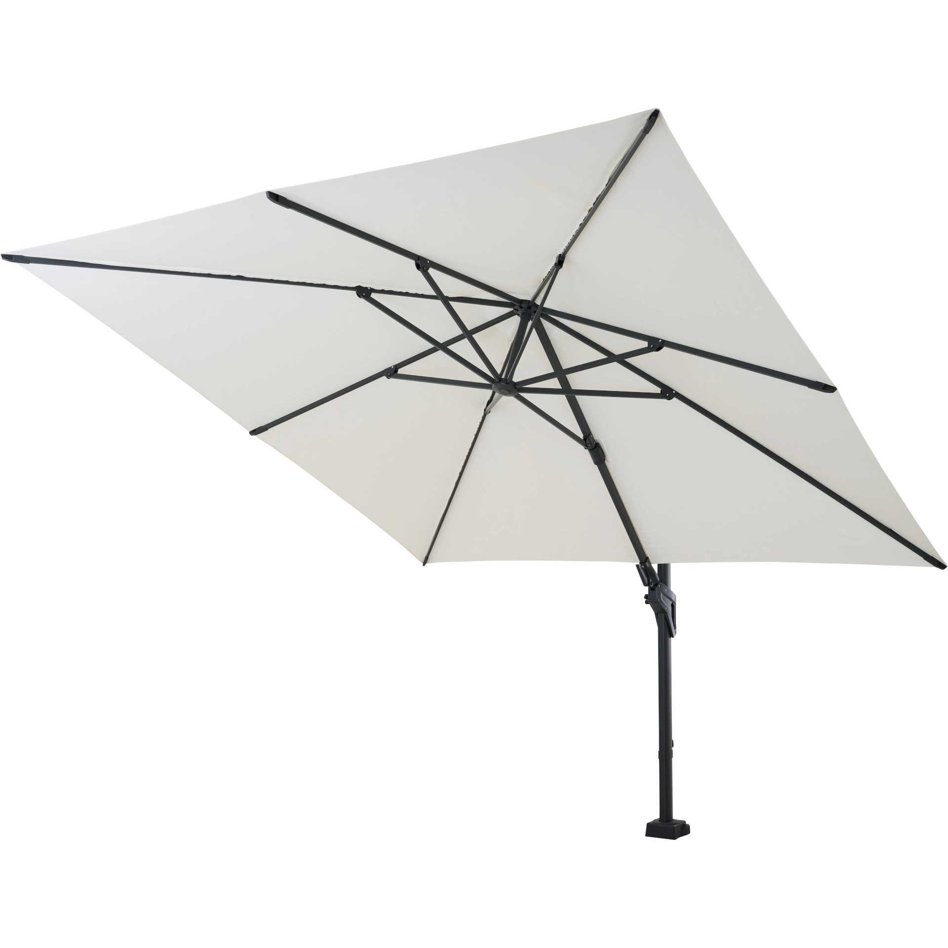 FAGUS N+ verkeerslichtparasol | 300 x 300 cm | naturel / anth...