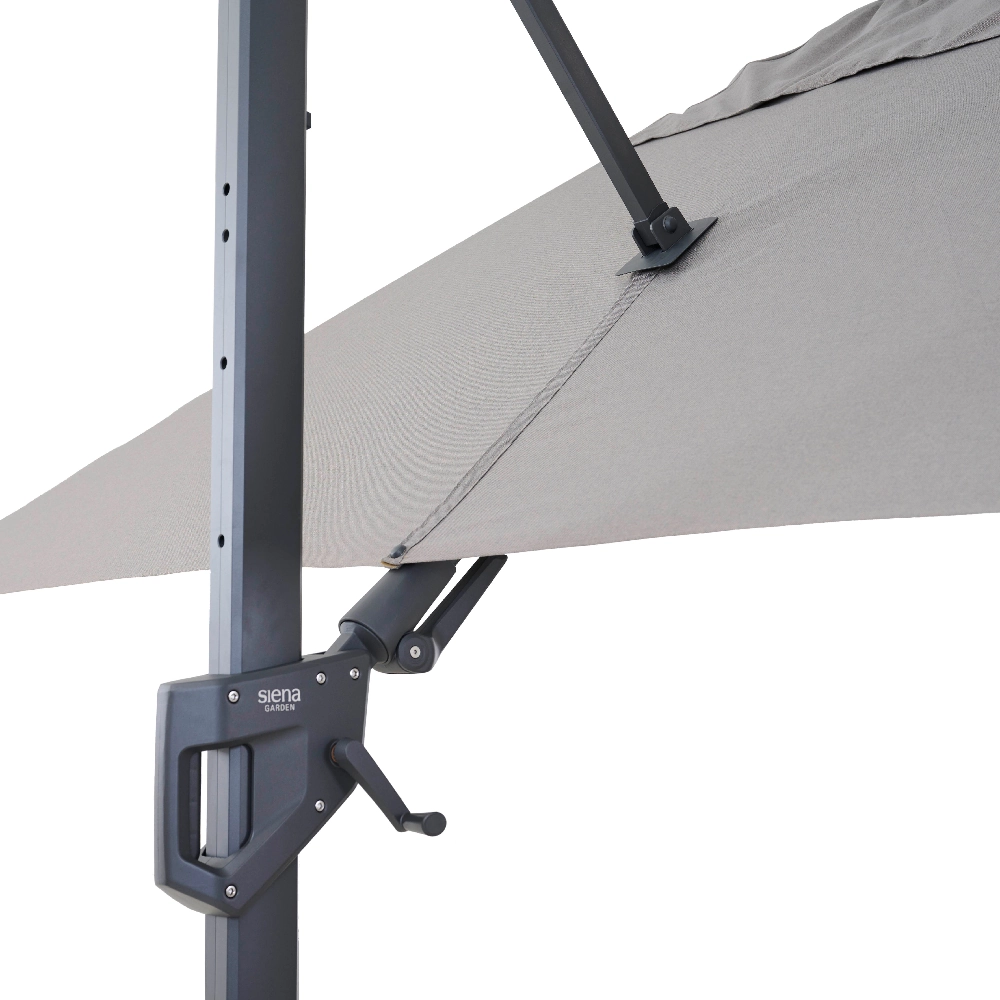 PINO N+ zweefparasol | 350 x 260 cm | taupe gemêleerd...