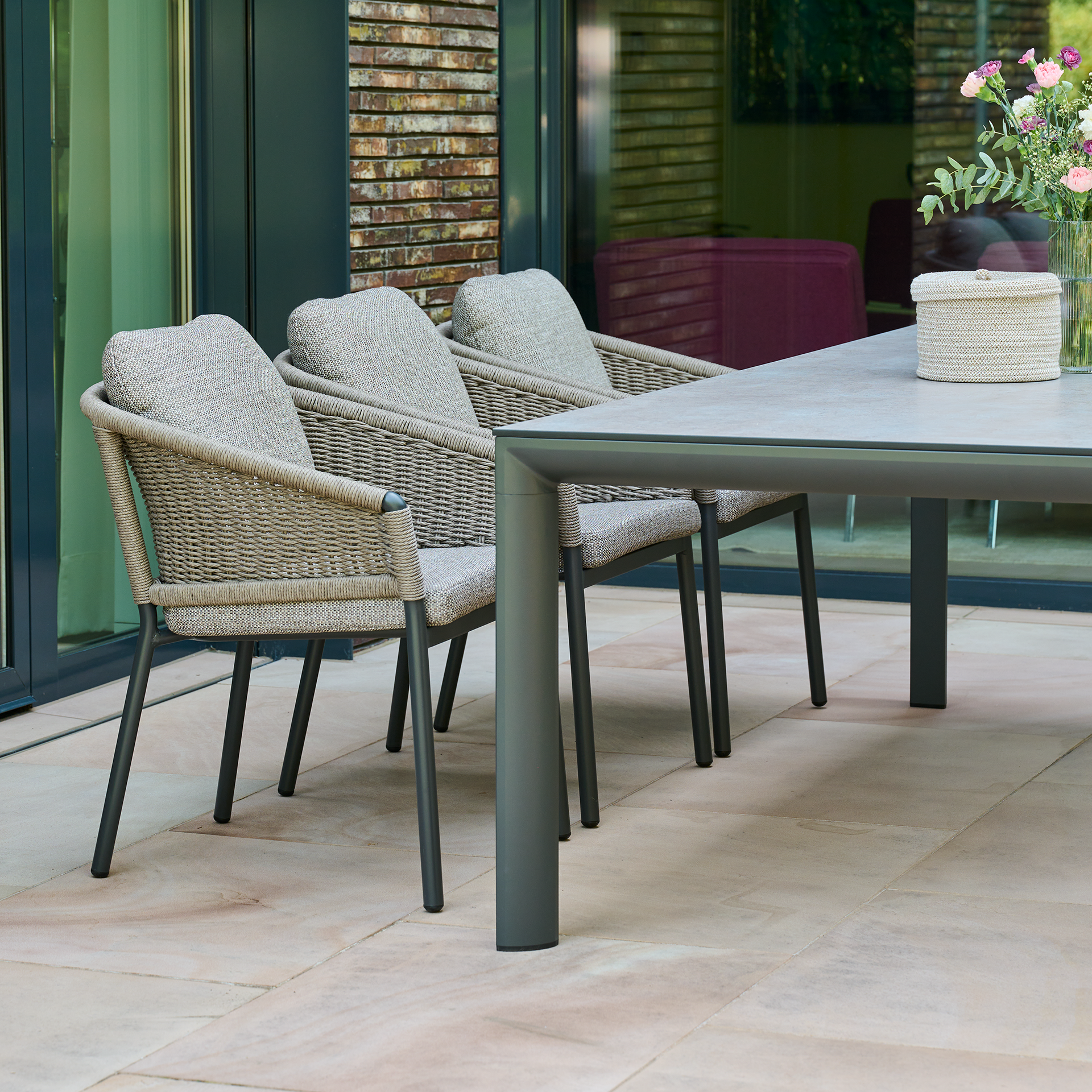 Gartentisch SILVA matt anthrazit / HPL | Esstisch ...