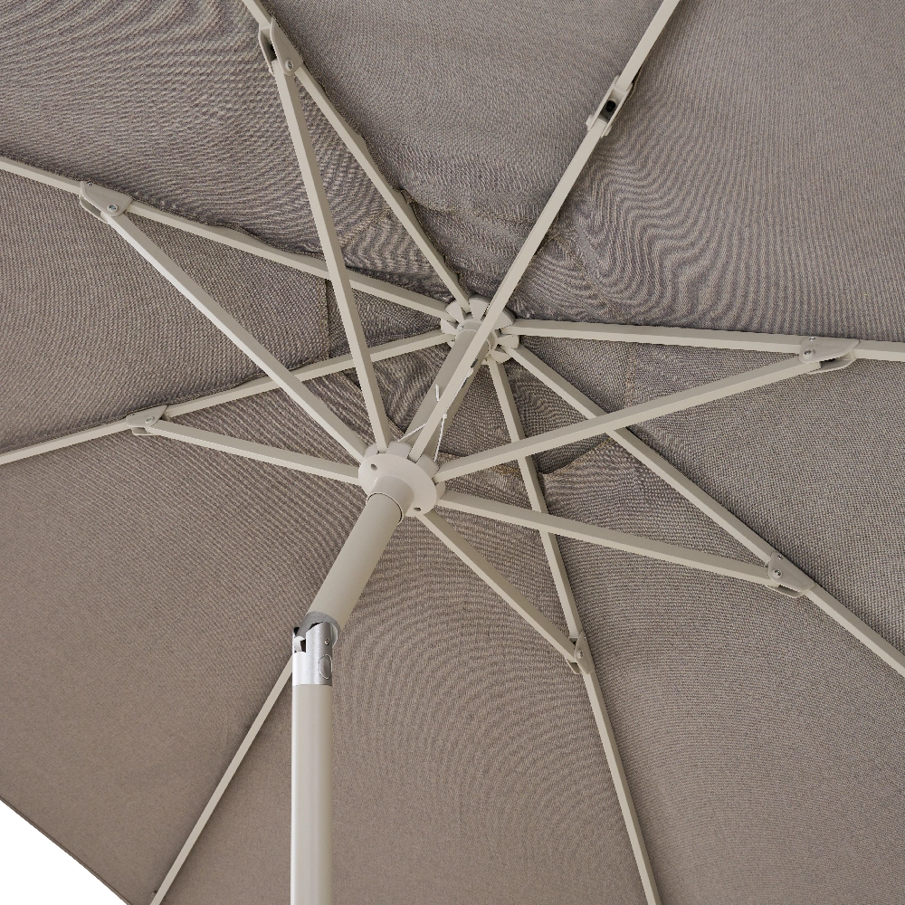 PINO Mittelstockschirm | Ø 300 cm | taupe-meliert...