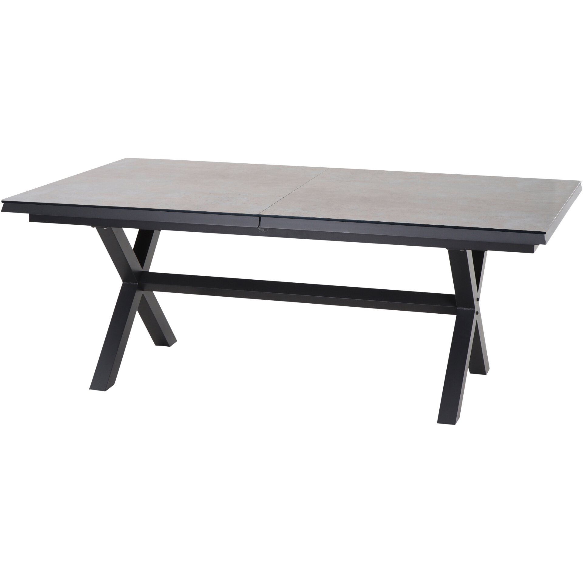 SINCRO Gartentisch ausziehbar | 200/260 x 100 cm | HPL beton