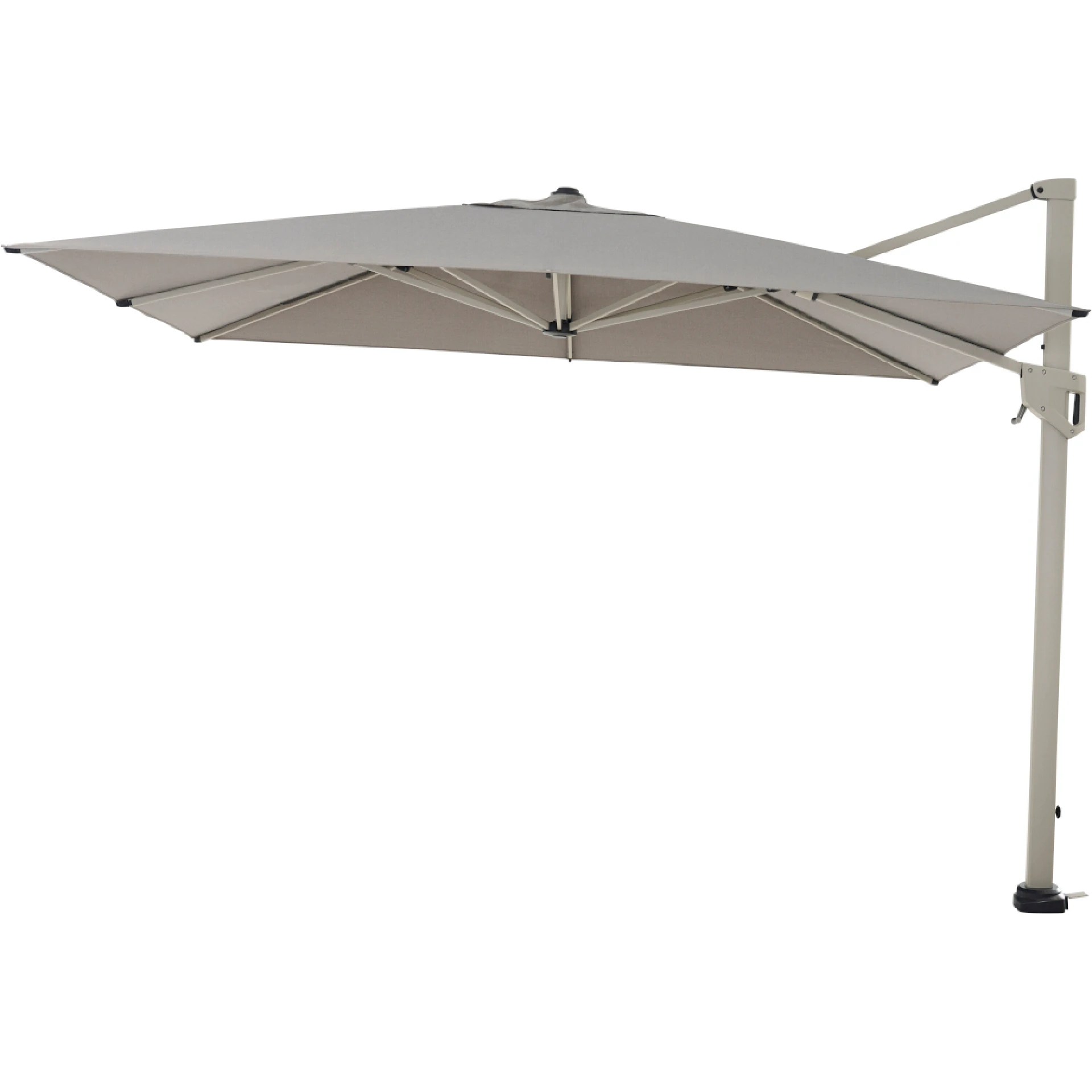 PINO Ampelschirm | 310 x 210 cm | taupe-meliert / seidengrau