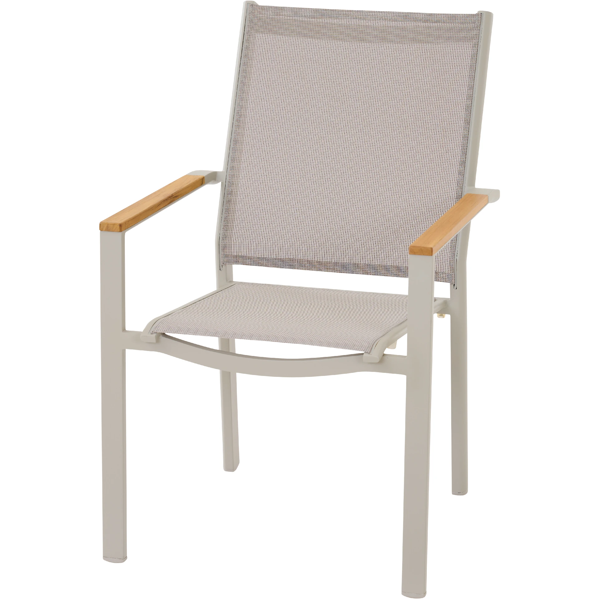 TAYLOR Stapelsessel | Textilbezug FSC® 100% | taupe/ grau