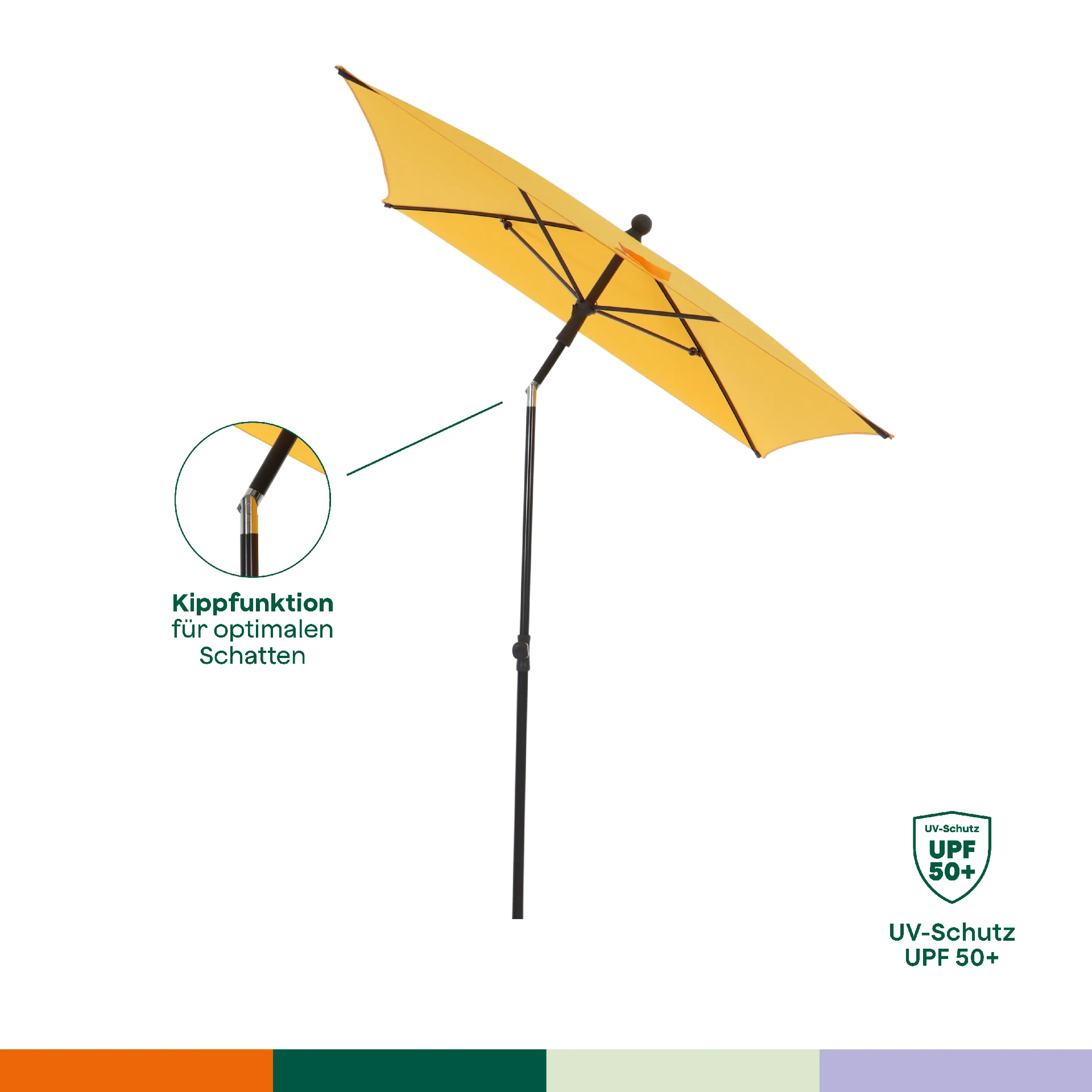 City Balkonschirm gelb 160x100 | SIENA GARDEN