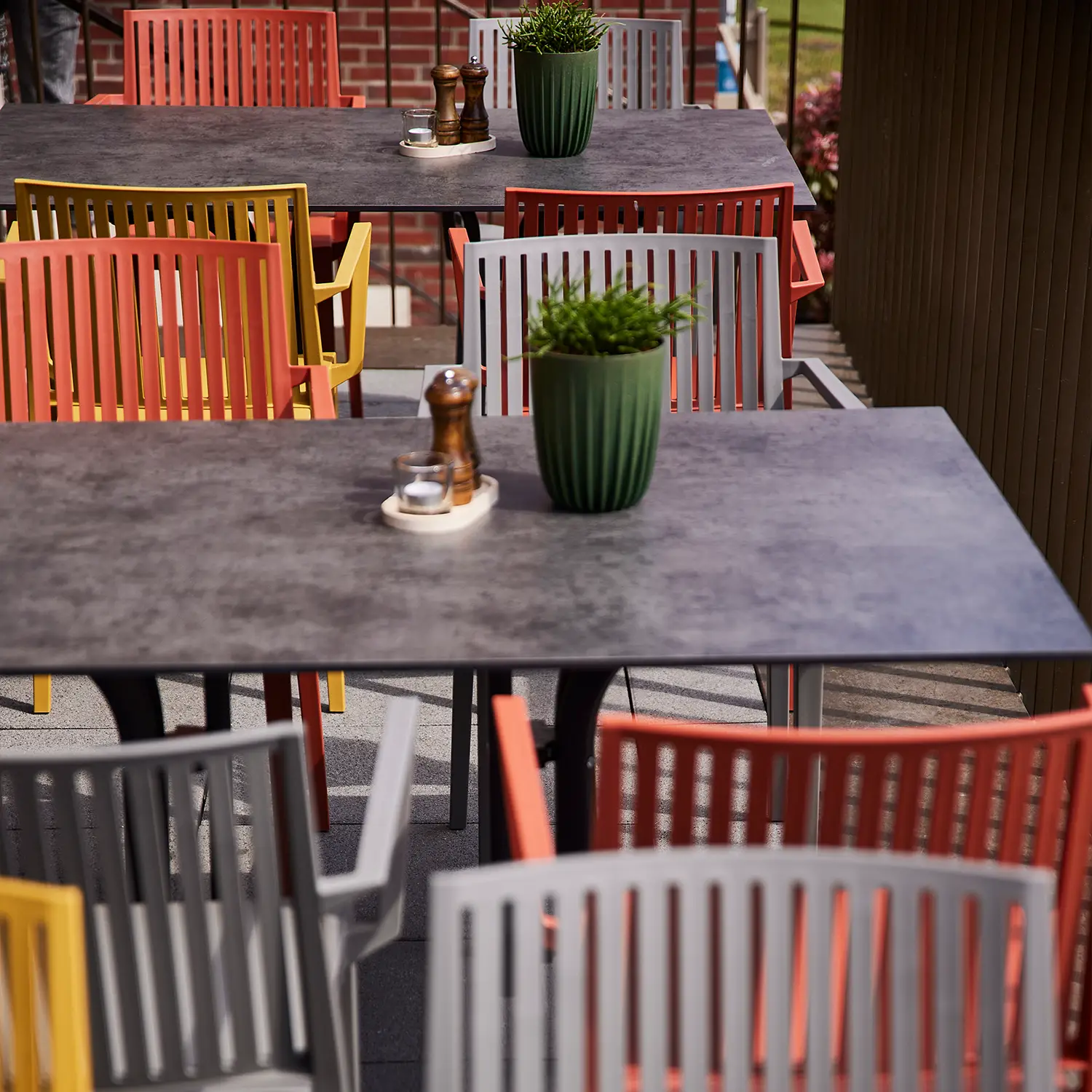 Stapelbare tuinstoel Urban Lights Lane grijs