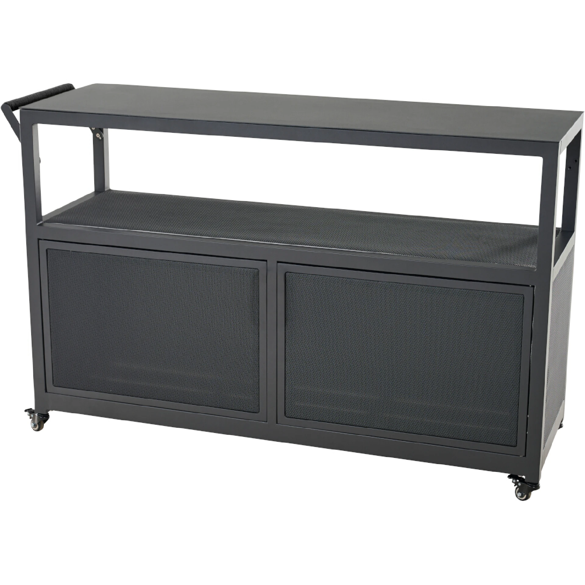 PALMA Servierwagen | groß | 137 x 55 x 88 cm | anthrazit