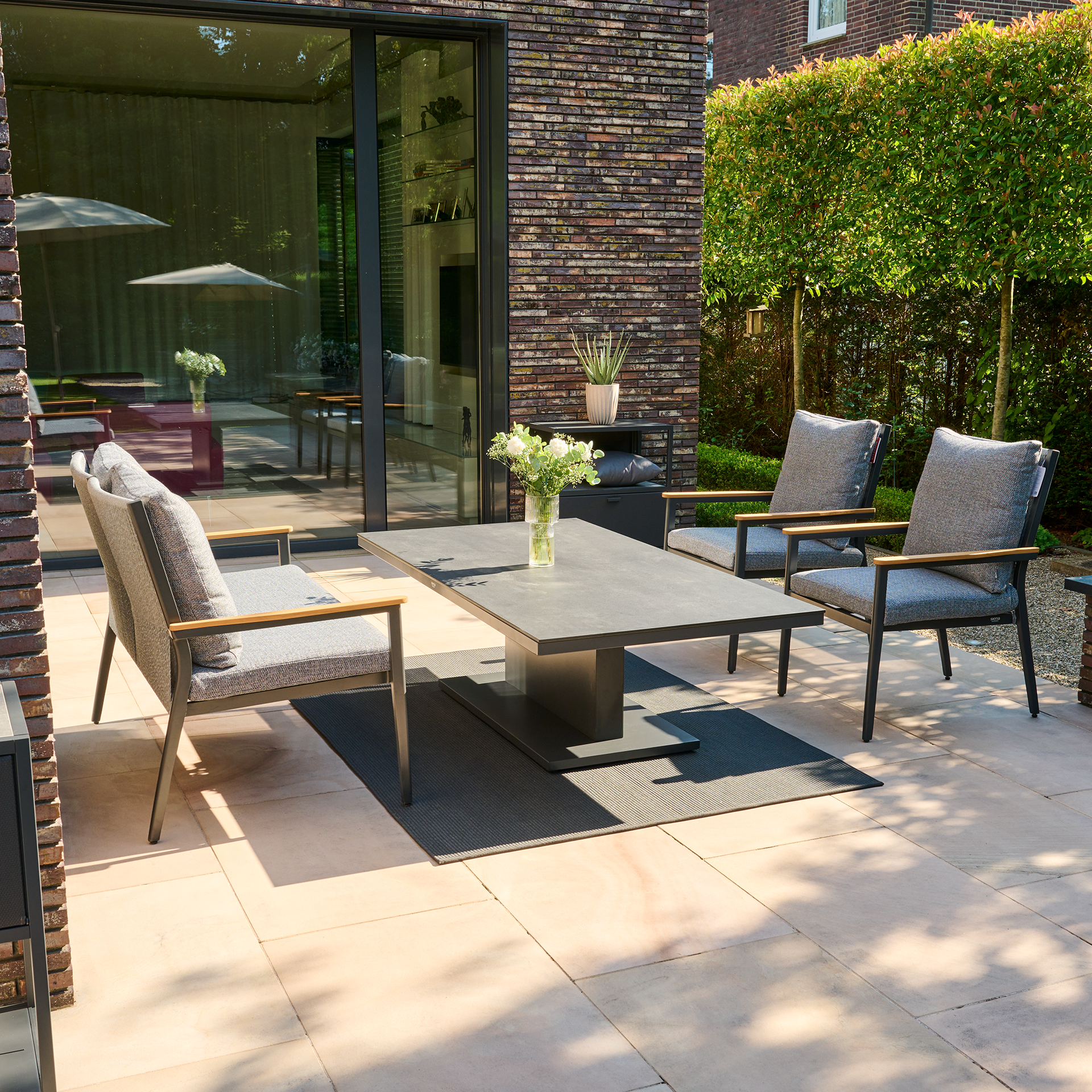 LIGURIA Gartensessel Comfort plus | mix grey / ant...