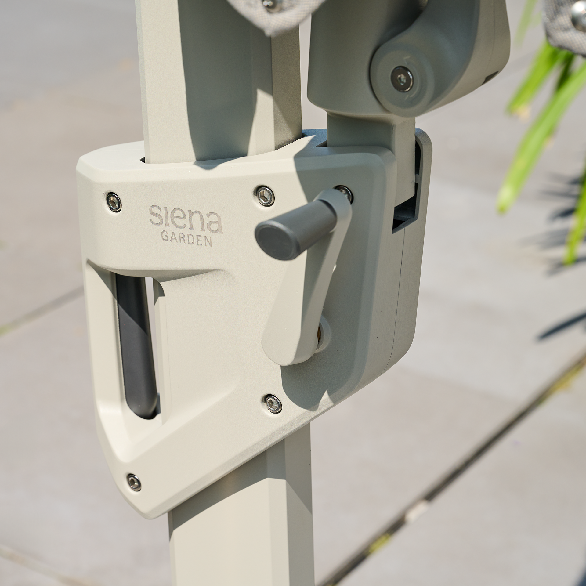 PINO N+ Ampelschirm | Ø 350 cm | taupe-meliert / ...