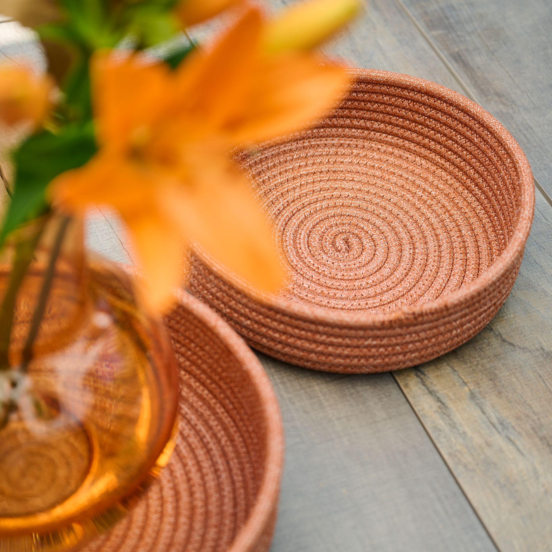 BOWL Dekoschalen Set | 2-teilig | Ø25 und Ø30 cm...