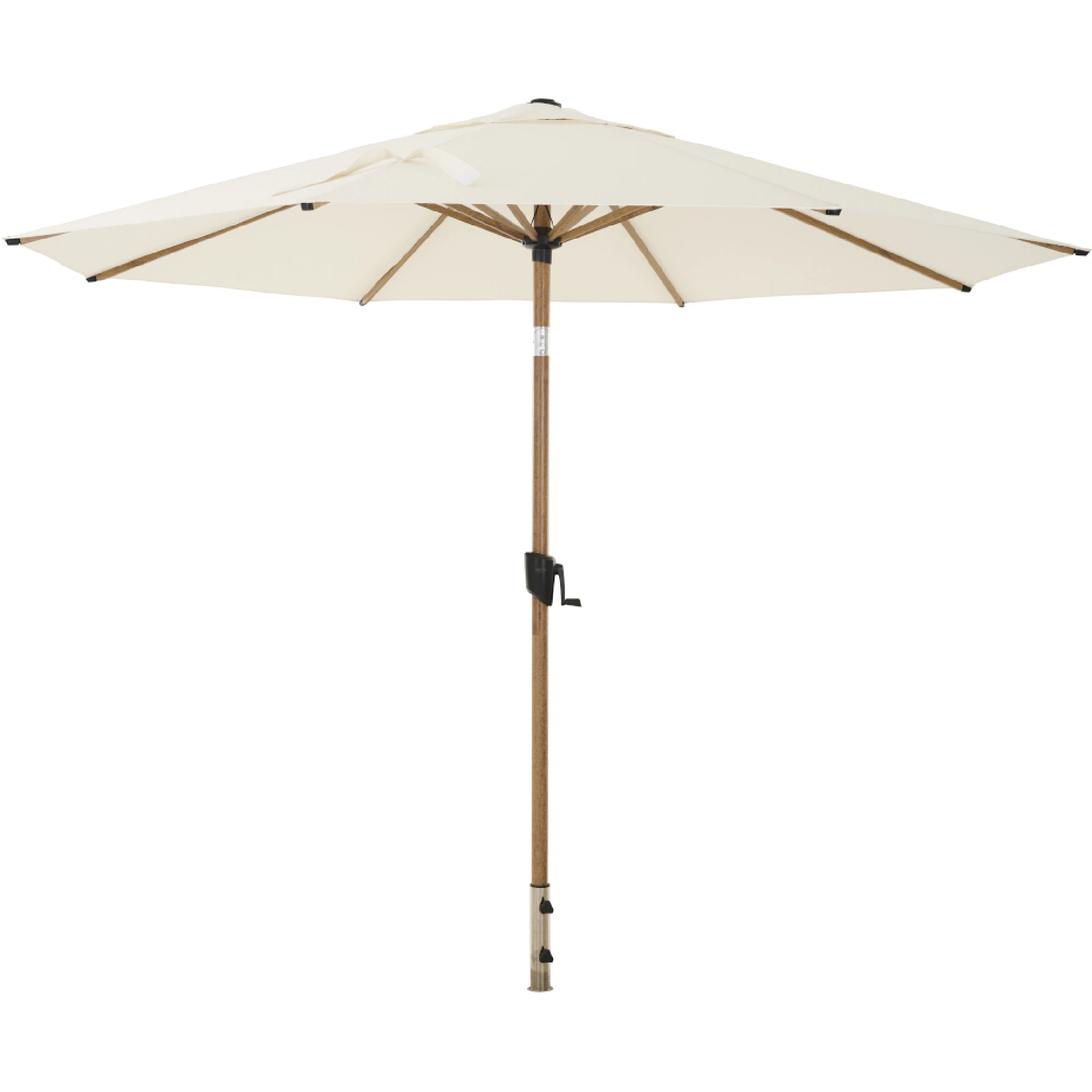 PINO Mittelstockschirm | Ø 300 cm | natur-meliert / woodlook