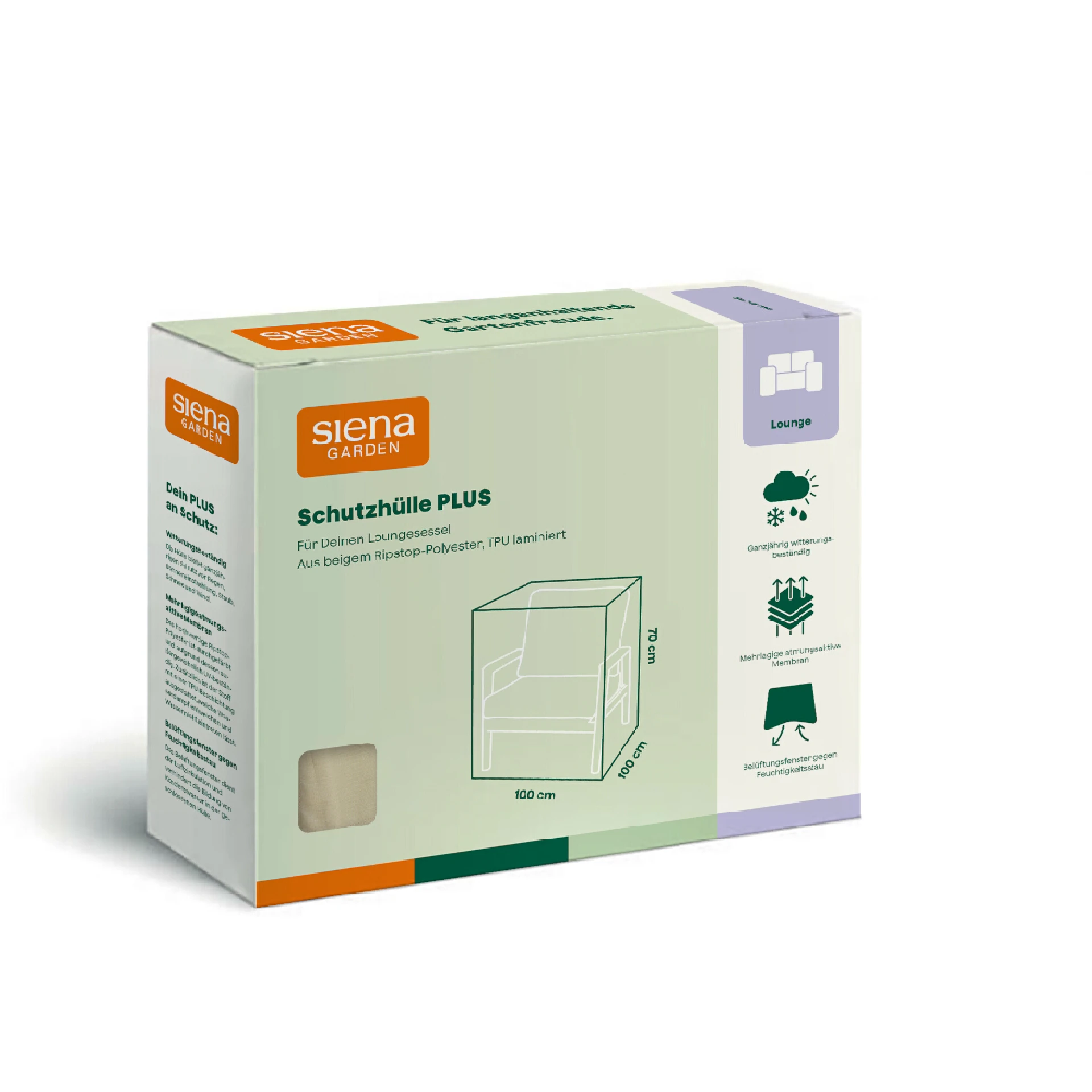Schutzhülle Plus Loungesessel | 100 x 100 x 70 cm
