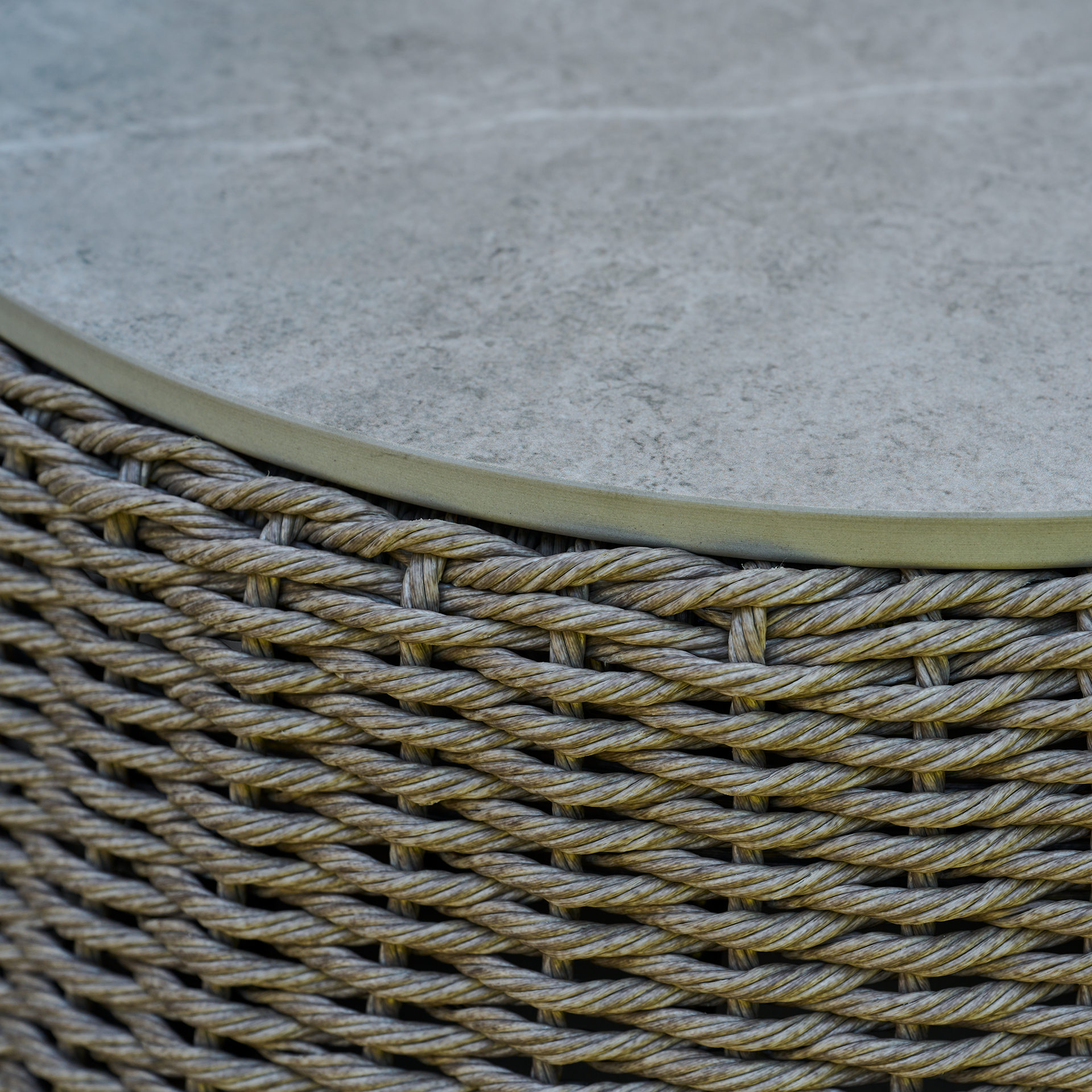 LIGURIA Beistelltisch |  Ø 54 cm | taupe / anthra...