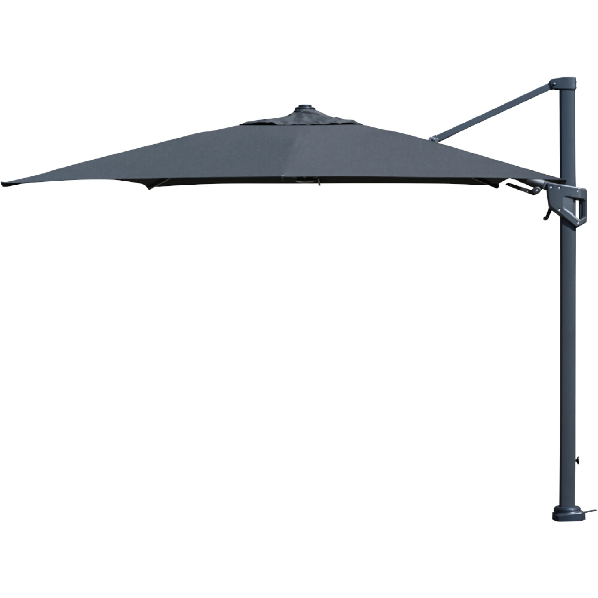 PINO N+ Ampelschirm | 350 x 260 cm | anthrazit-meliert / anthrazit