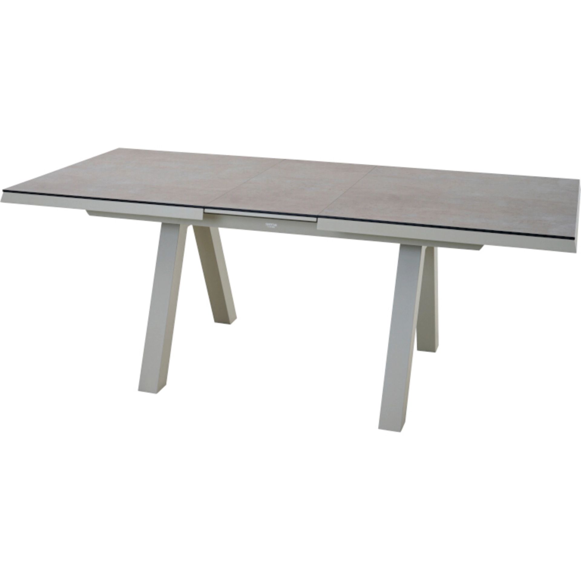 TIRANA Gartentisch ausziehbar | 160/200 x 90 cm | HPL beton