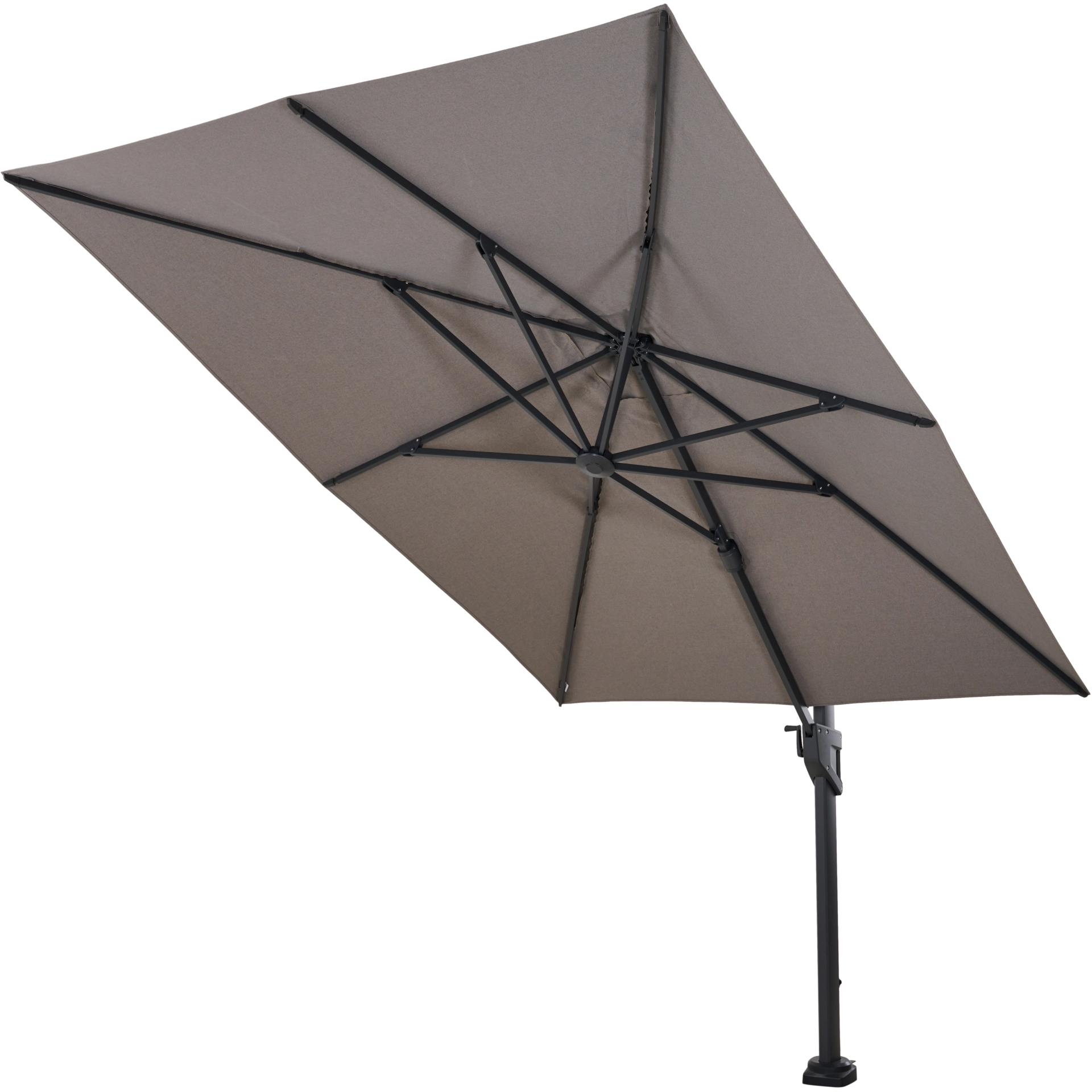 PINO Ampelschirm | 310 x 210 cm | taupe-meliert / ...