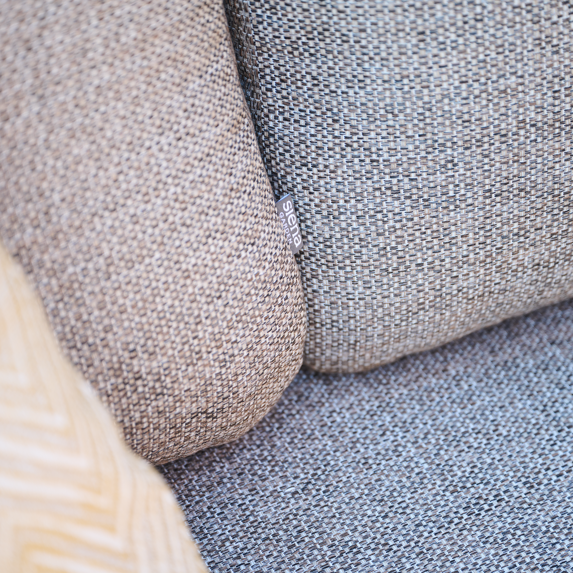 CALDARO 2er Eckbank | taupe braun / seidengrau