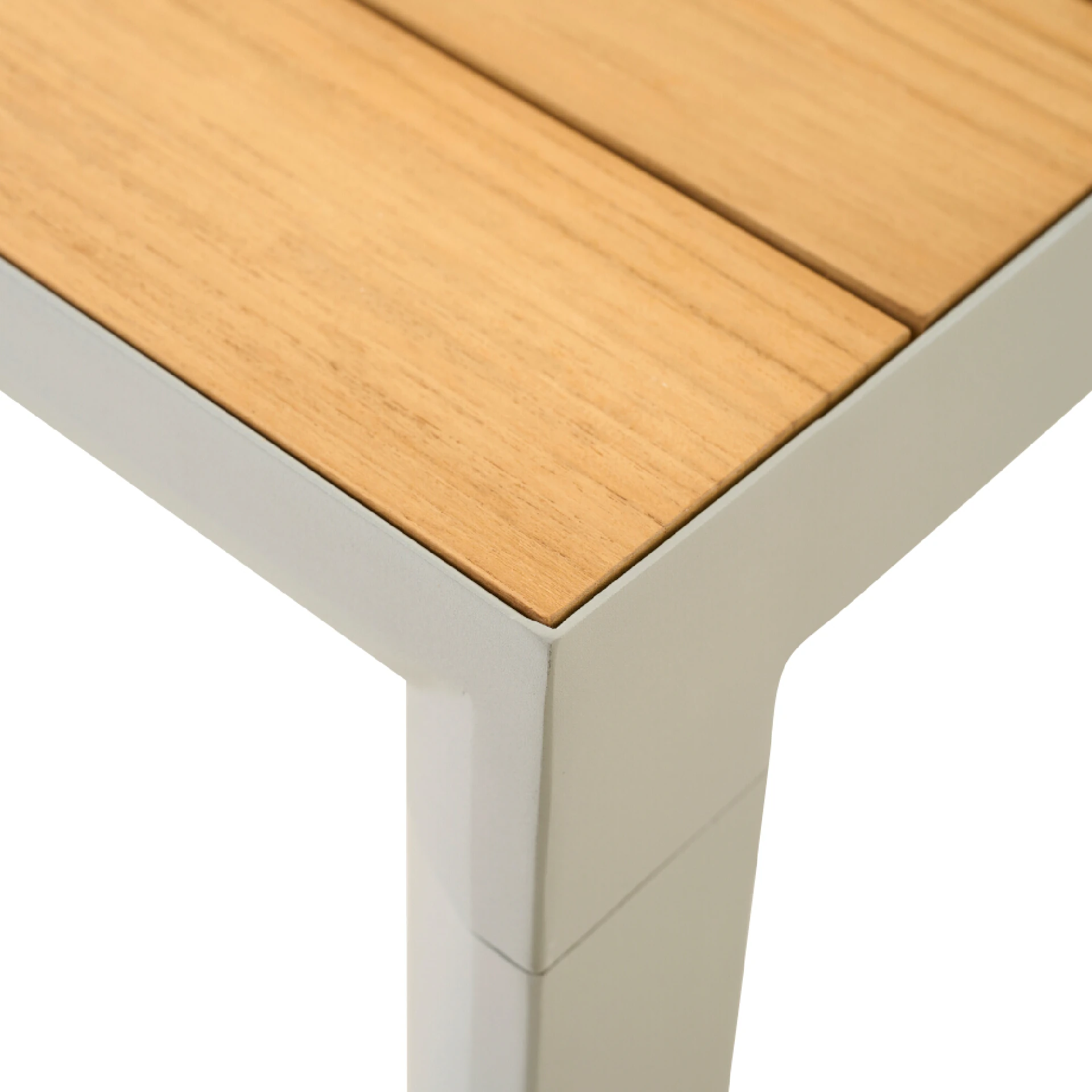 Gartentisch SILVA matt seidengrau / Teak FSC | Ess...