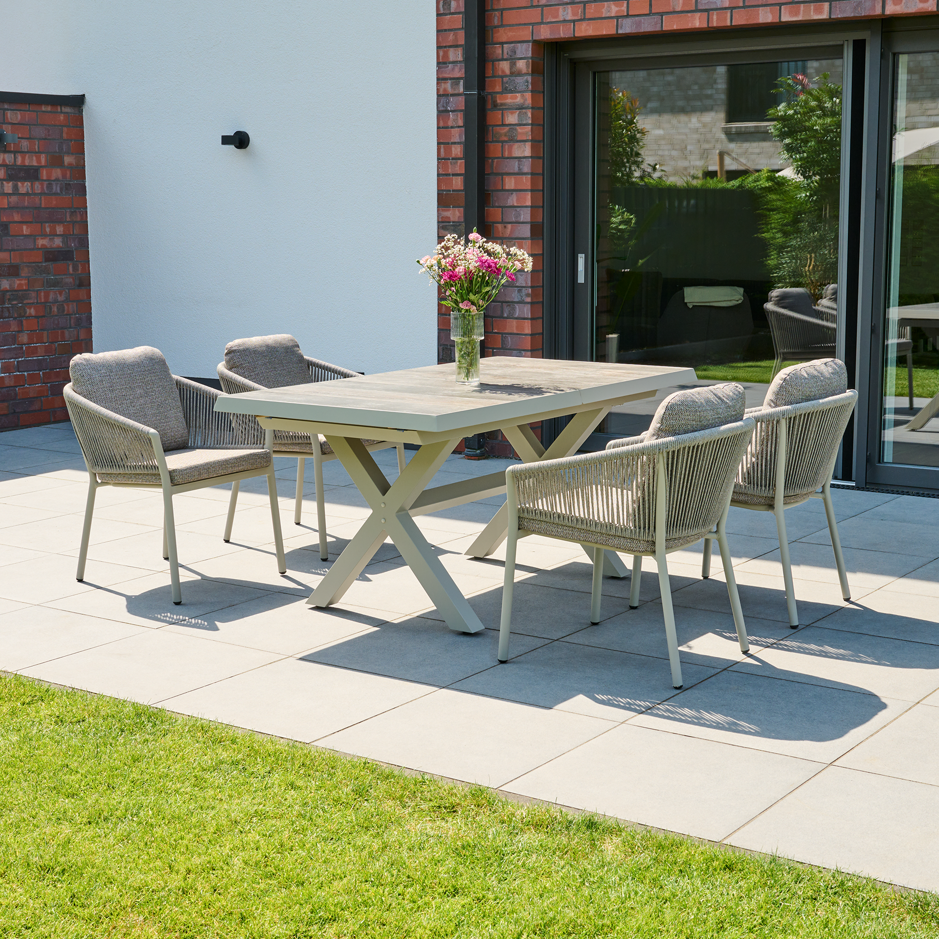 Ausziehtisch SINCRO matt seidengrau / Keramik | Ga...