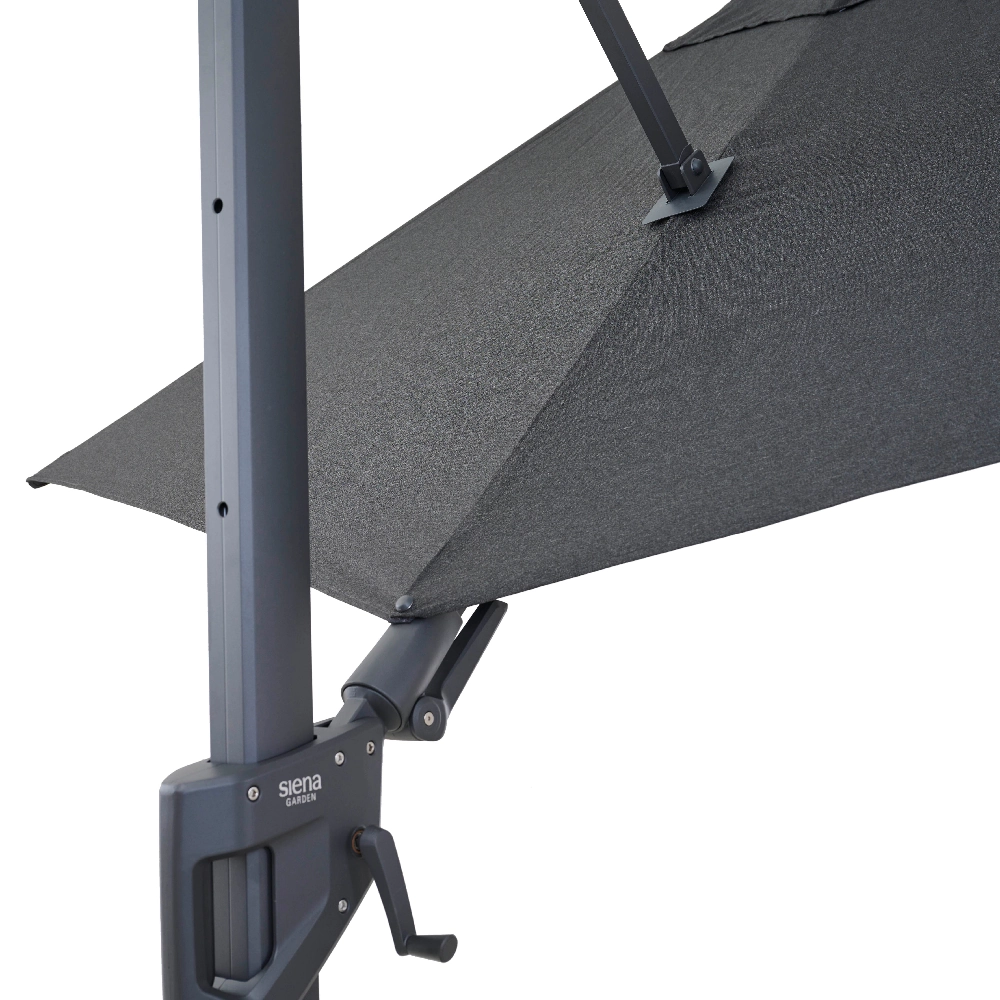 PINO N+ zweefparasol | Ø 350 cm | antraciet-gemêleerd...