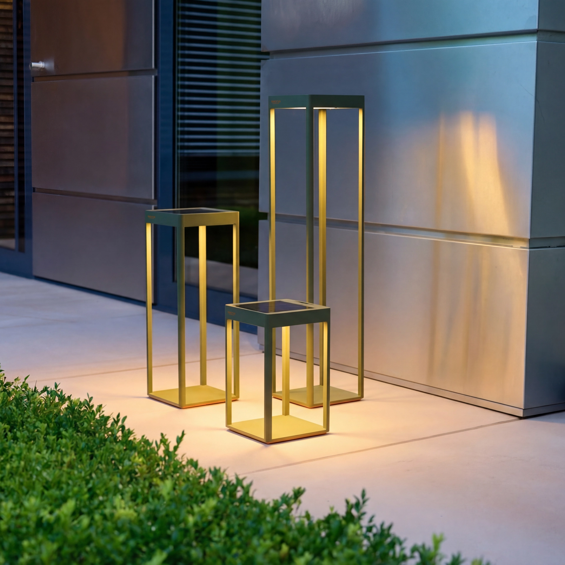 Gartenleuchte | WEGA Solarlaterne 18,5 x 18,5 x 80...