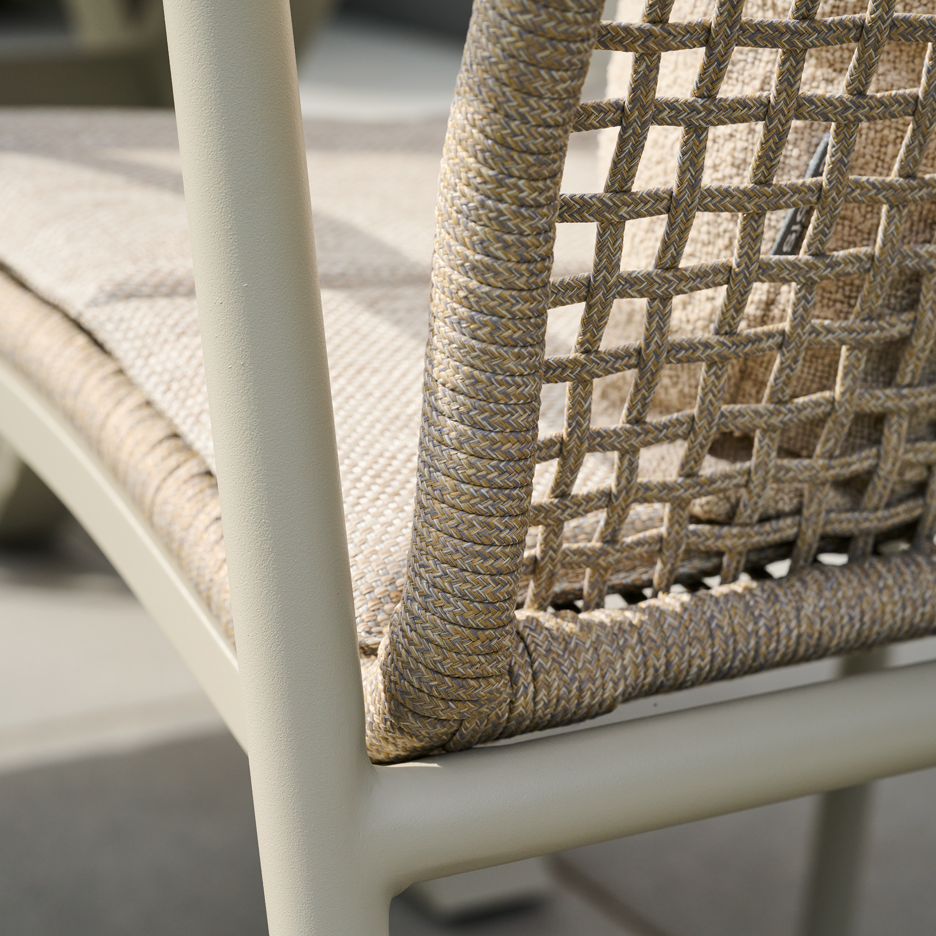 REPTON Stapelsessel | inkl. Kissen | taupe grau /s...