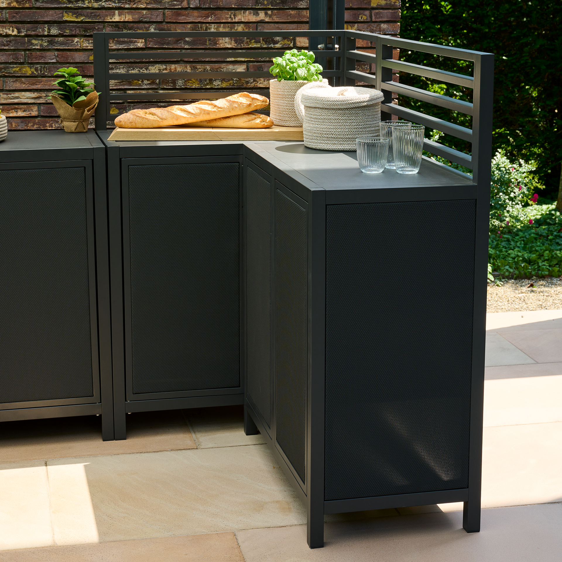 PALMA Outdoorküche | Eckelement | 86 x 45 x 122,5...