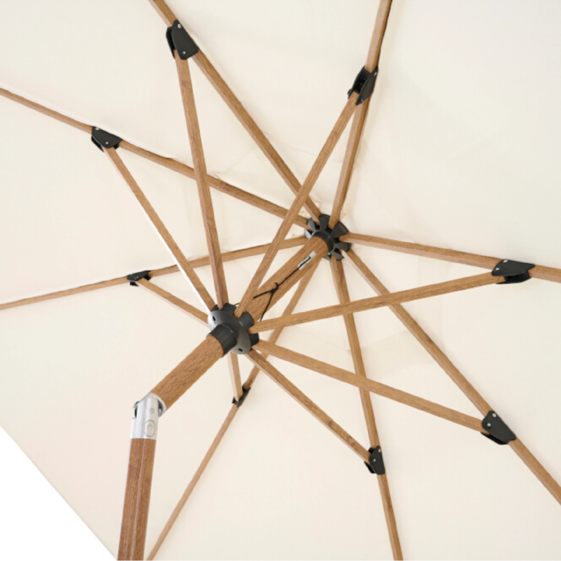 PINO Mittelstockschirm | Ø 300 cm | natur-meliert...