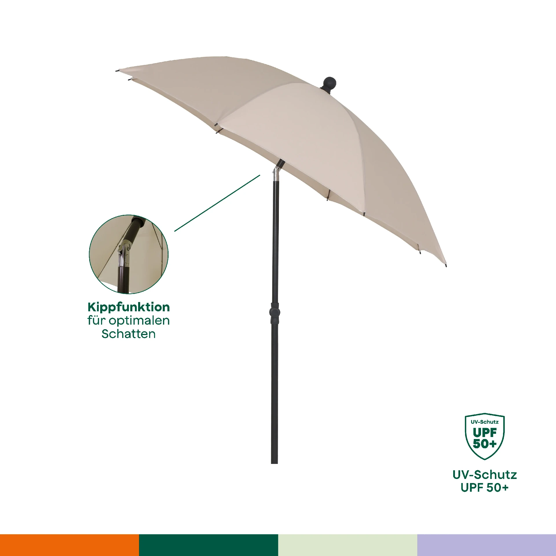 City parasol Ø 180 naturel polyester naturel | SIENA G...