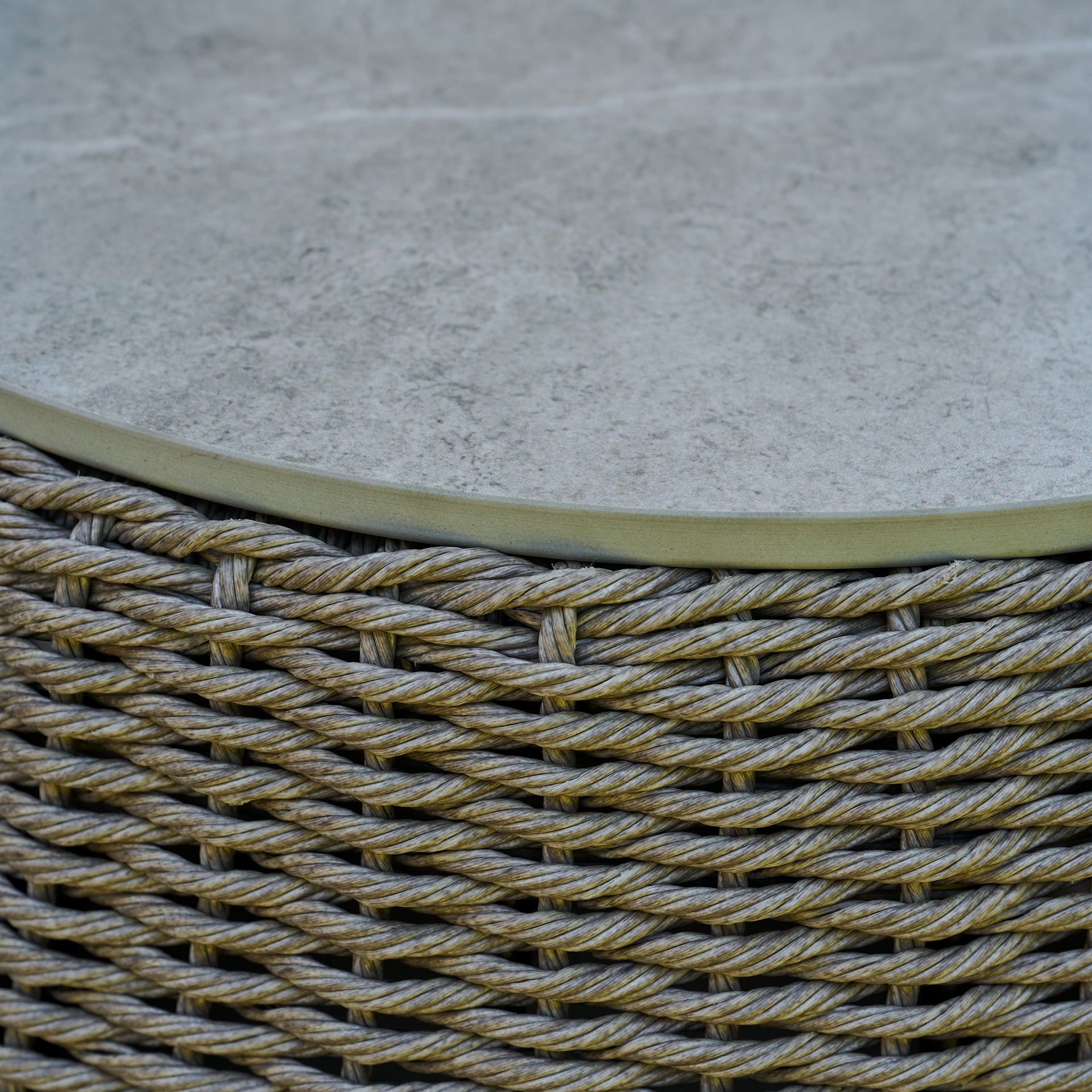 LIGURIA Beistelltisch |  Ø 60 cm | taupe / anthra...