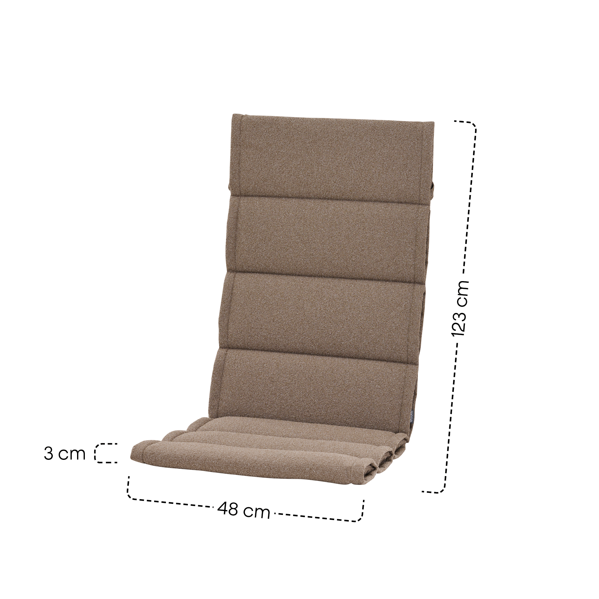 MALU Sesselauflage | fango | 123 cm