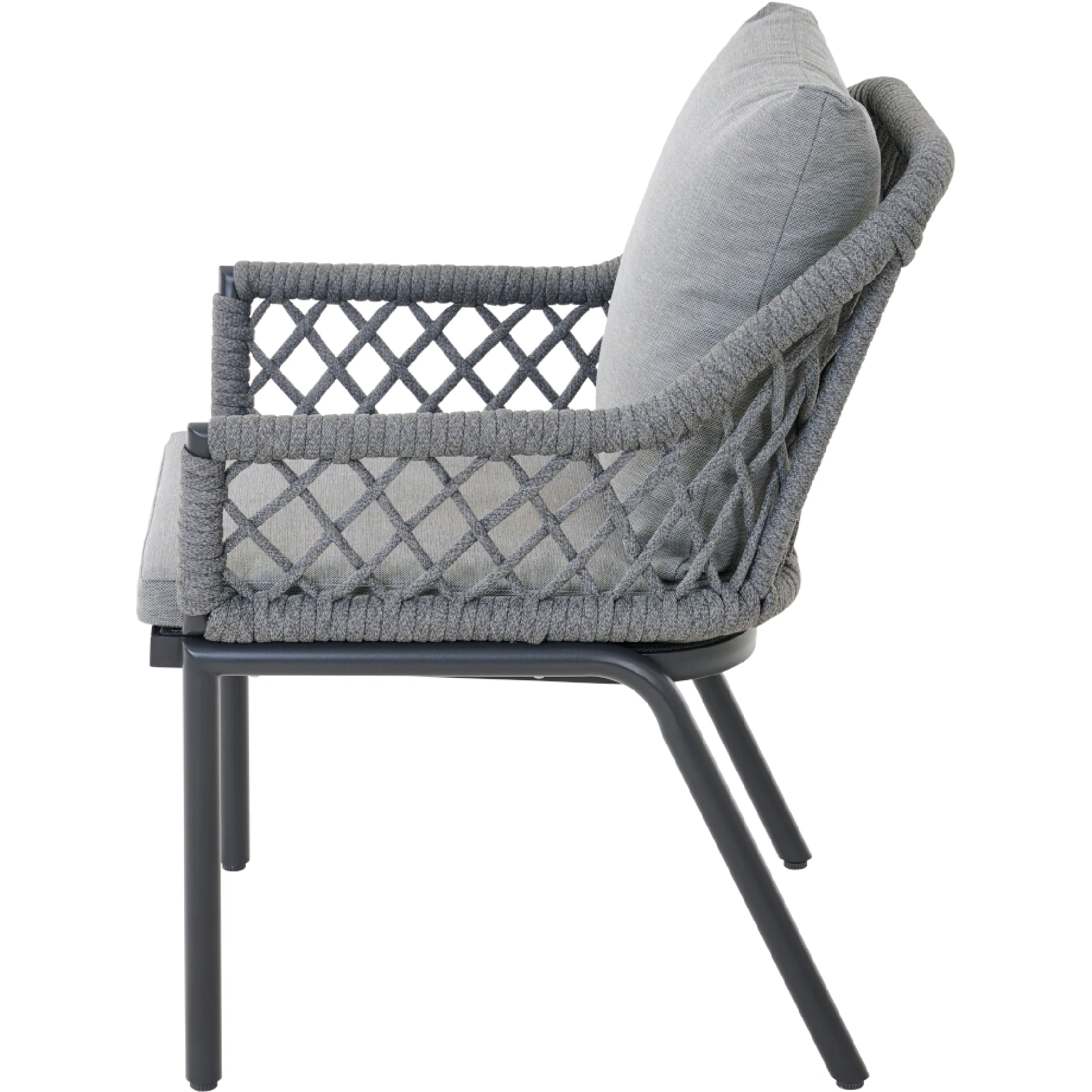 CHESTER Gartensessel | hellgrau mix / anthrazit