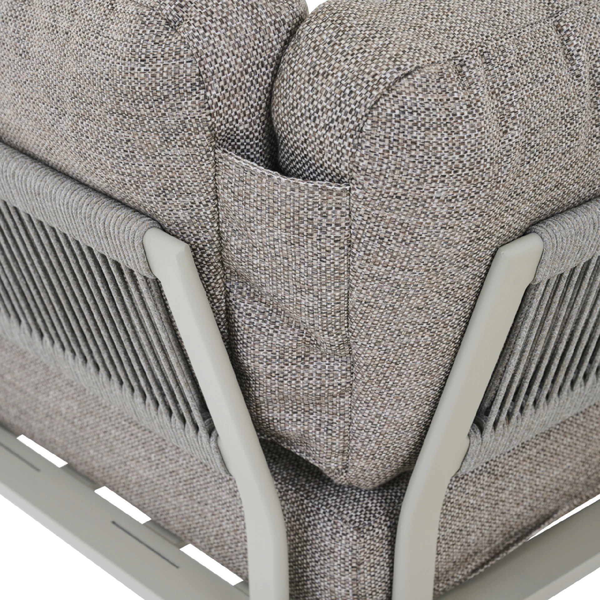 CALDARO 2er Eckbank | taupe braun / seidengrau