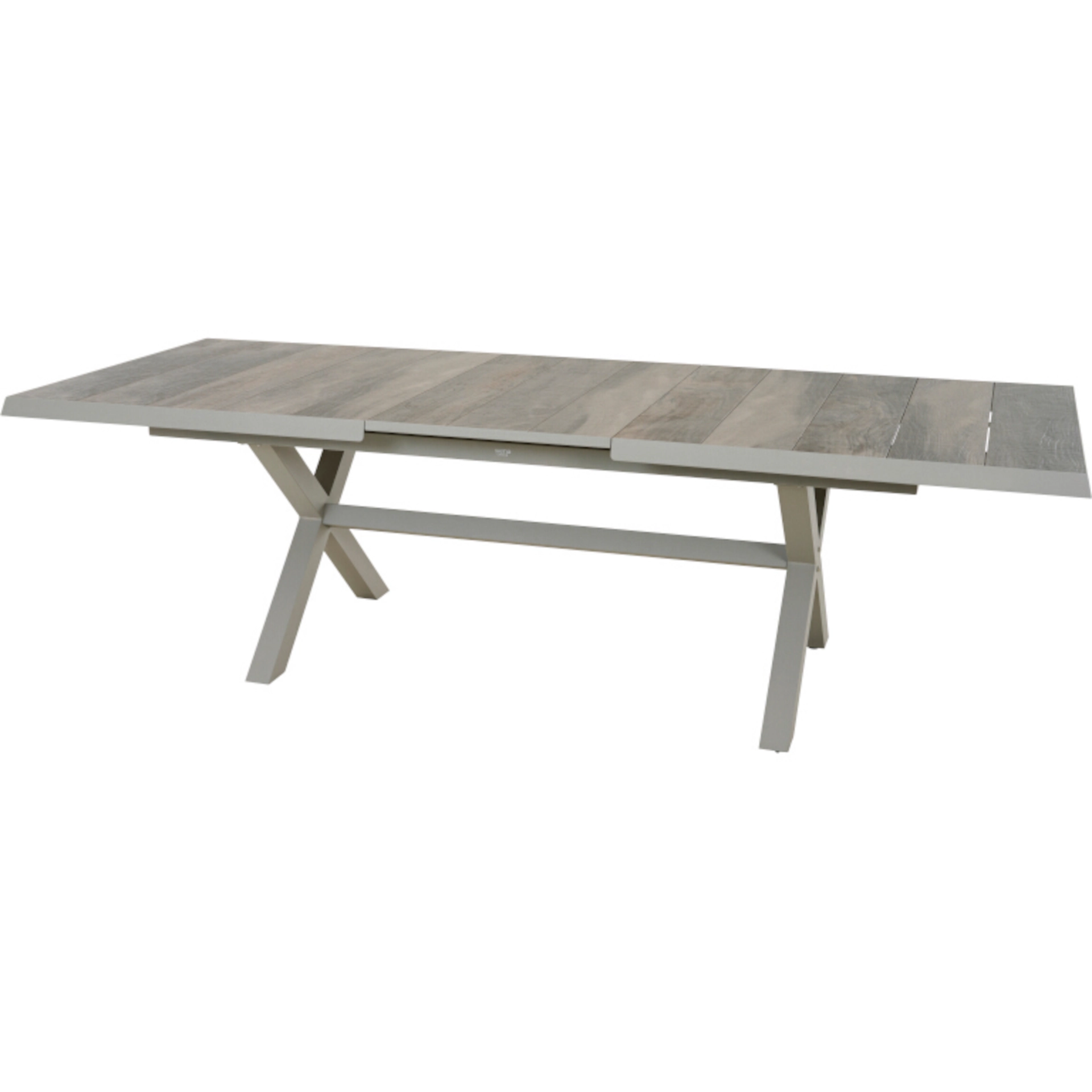 SINCRO Gartentisch ausziehbar | 200/260 x 100 cm | Keramik washed-grey
