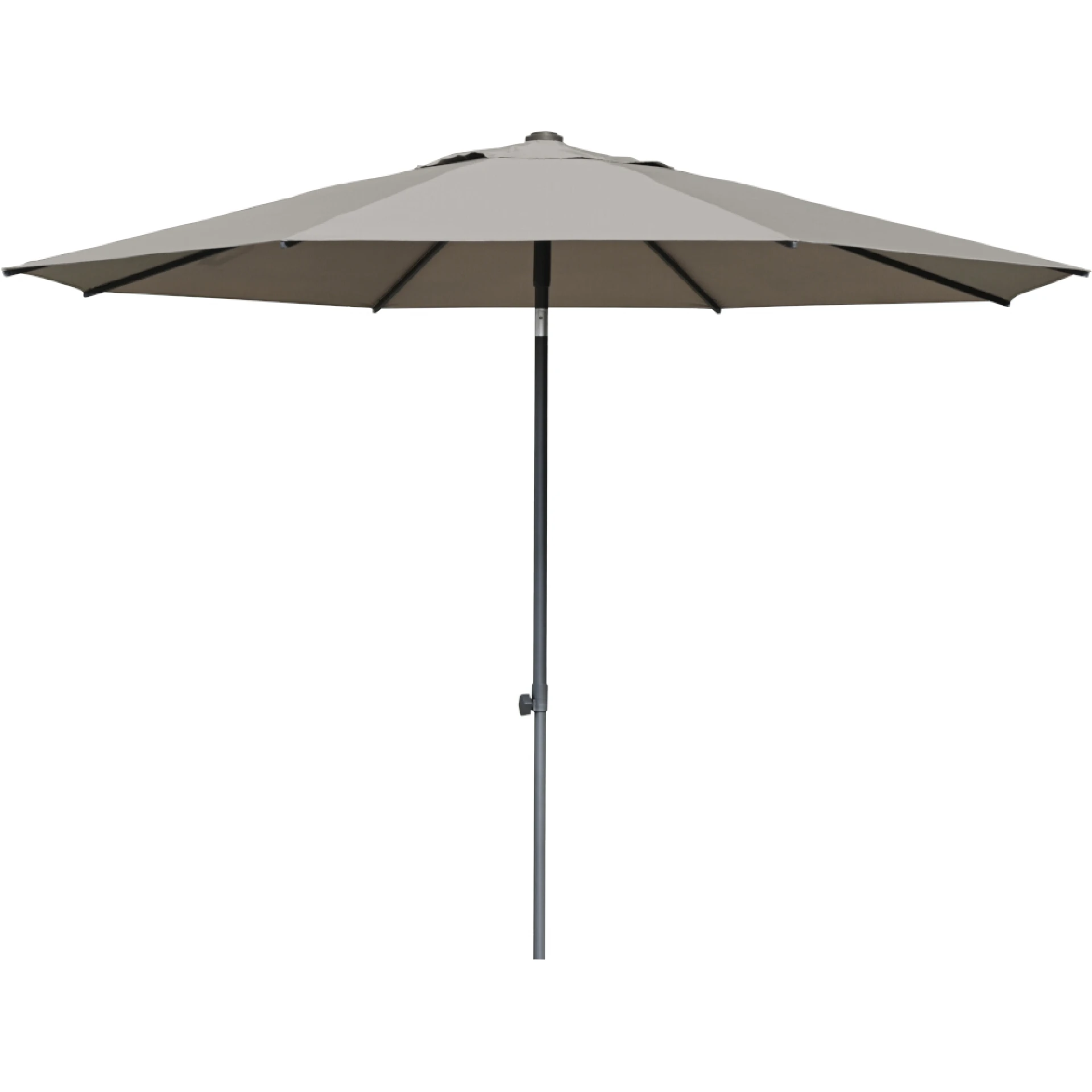 FAGUS Mittelstockschirm PushUp | Ø 300 cm | taupe / anthrazit