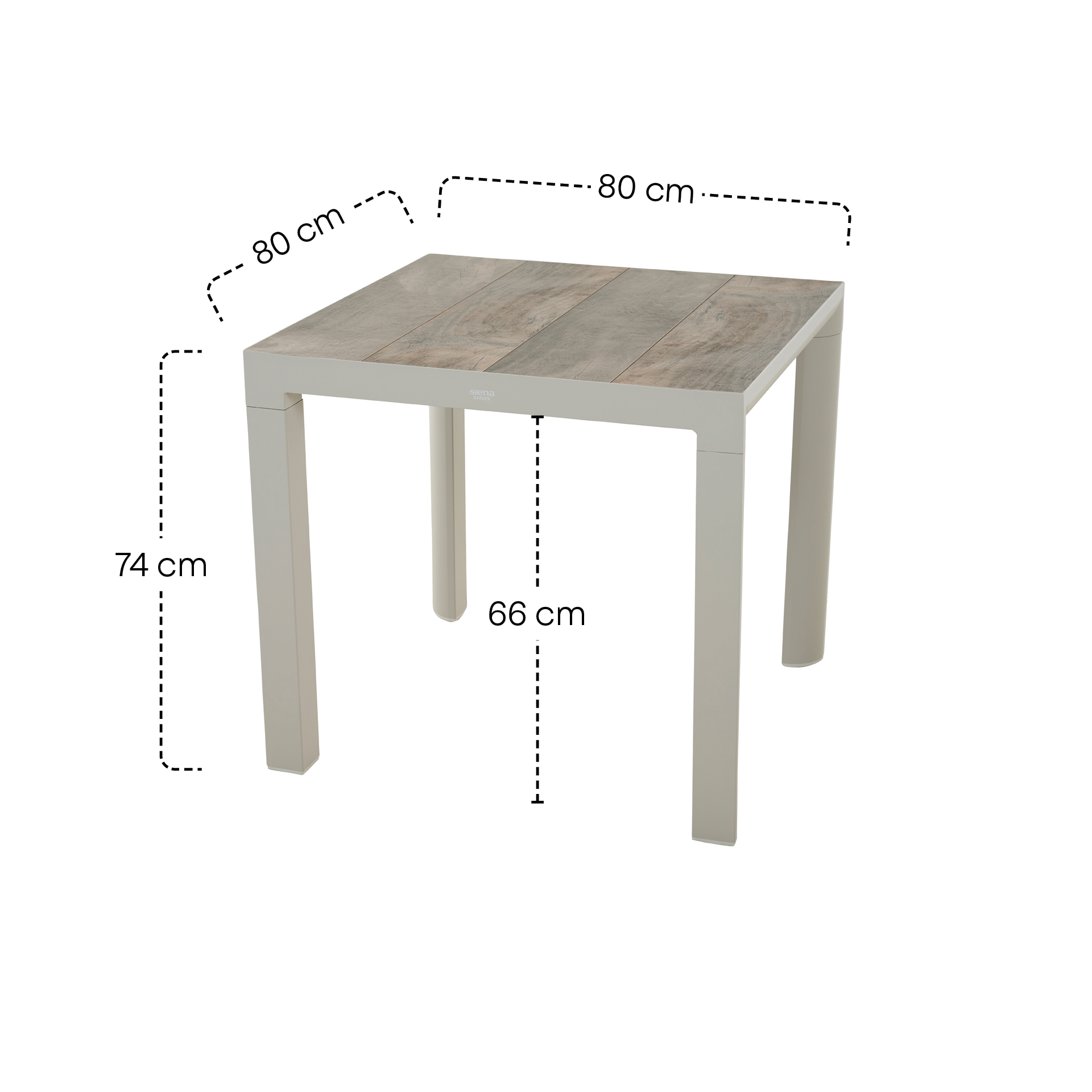 Gartentisch SILVA matt seidengrau / Keramik | Esst...