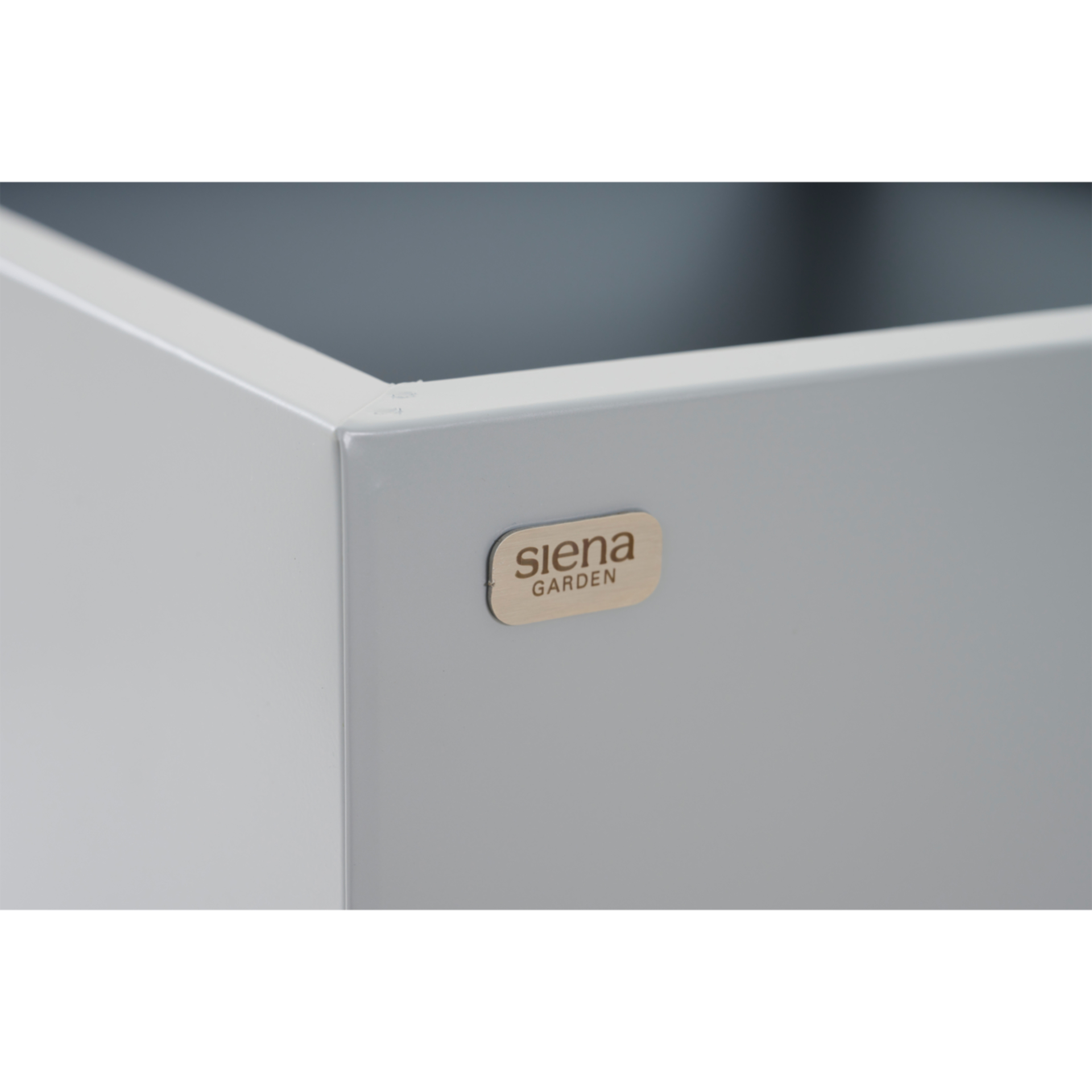 Pflanzkasten SANTI | Stahlblech grau, 60 x 20 x 40...