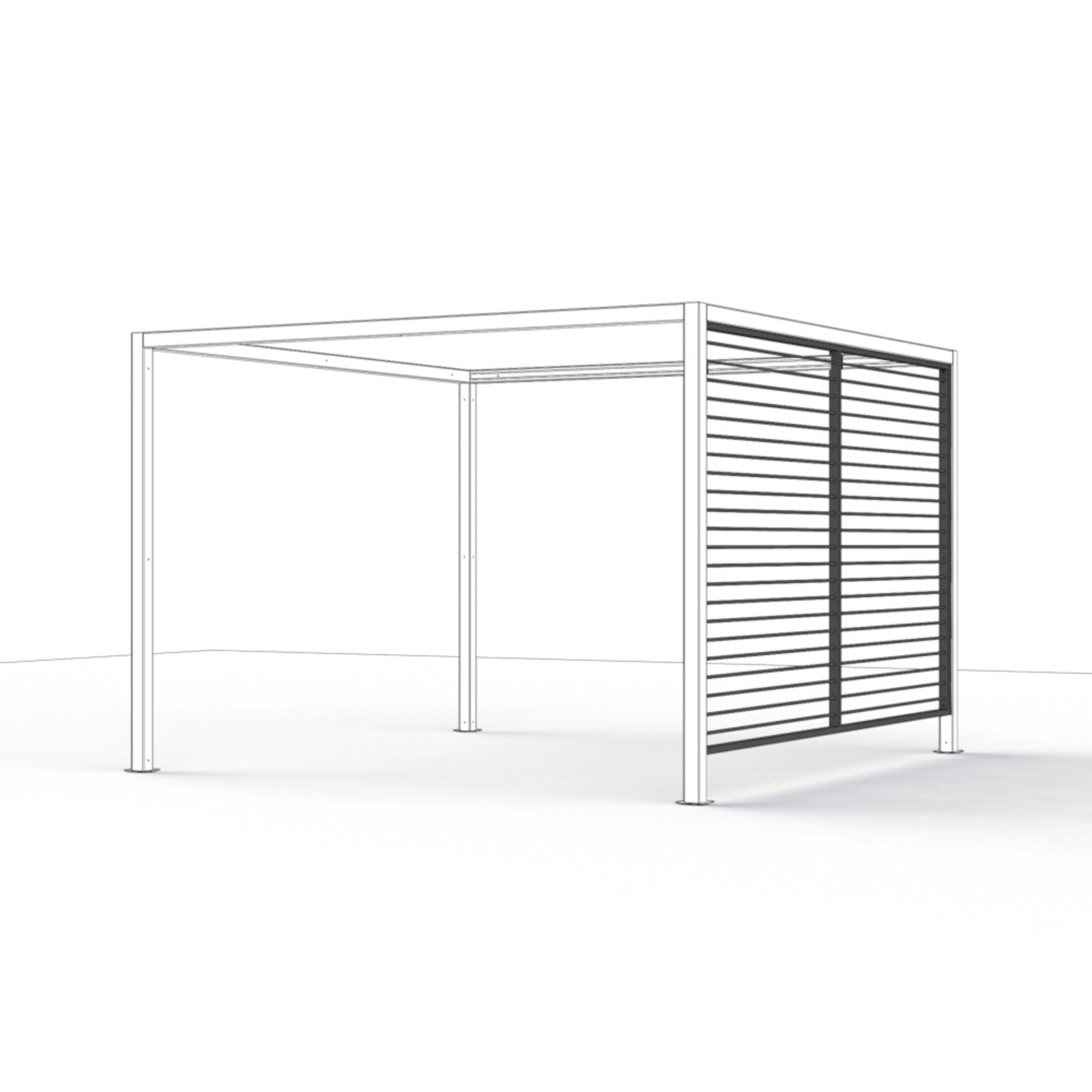 Pavillons | Set Libera Basis + Dach + Rollo anth |... Pavillons | Set Libera Basis + Dach + Rollo anth |...