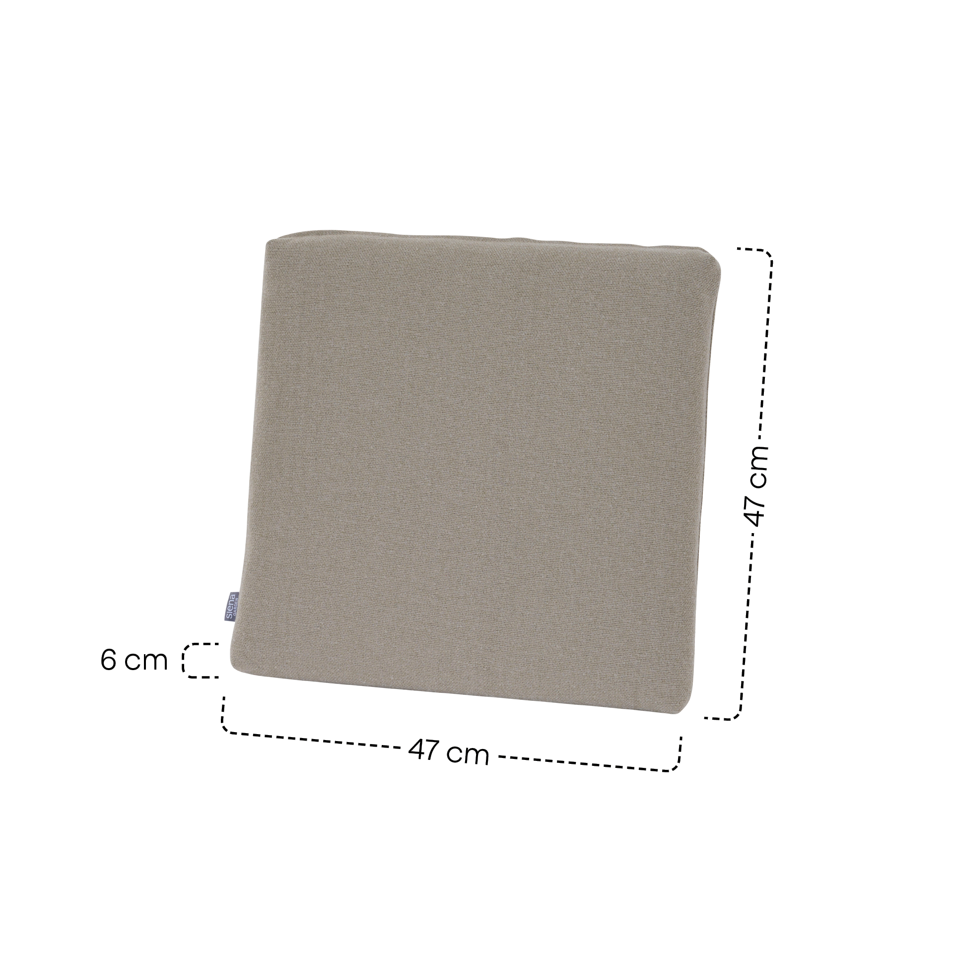 COLORFUL Sitzkissen | greige | 46 x 46 cm