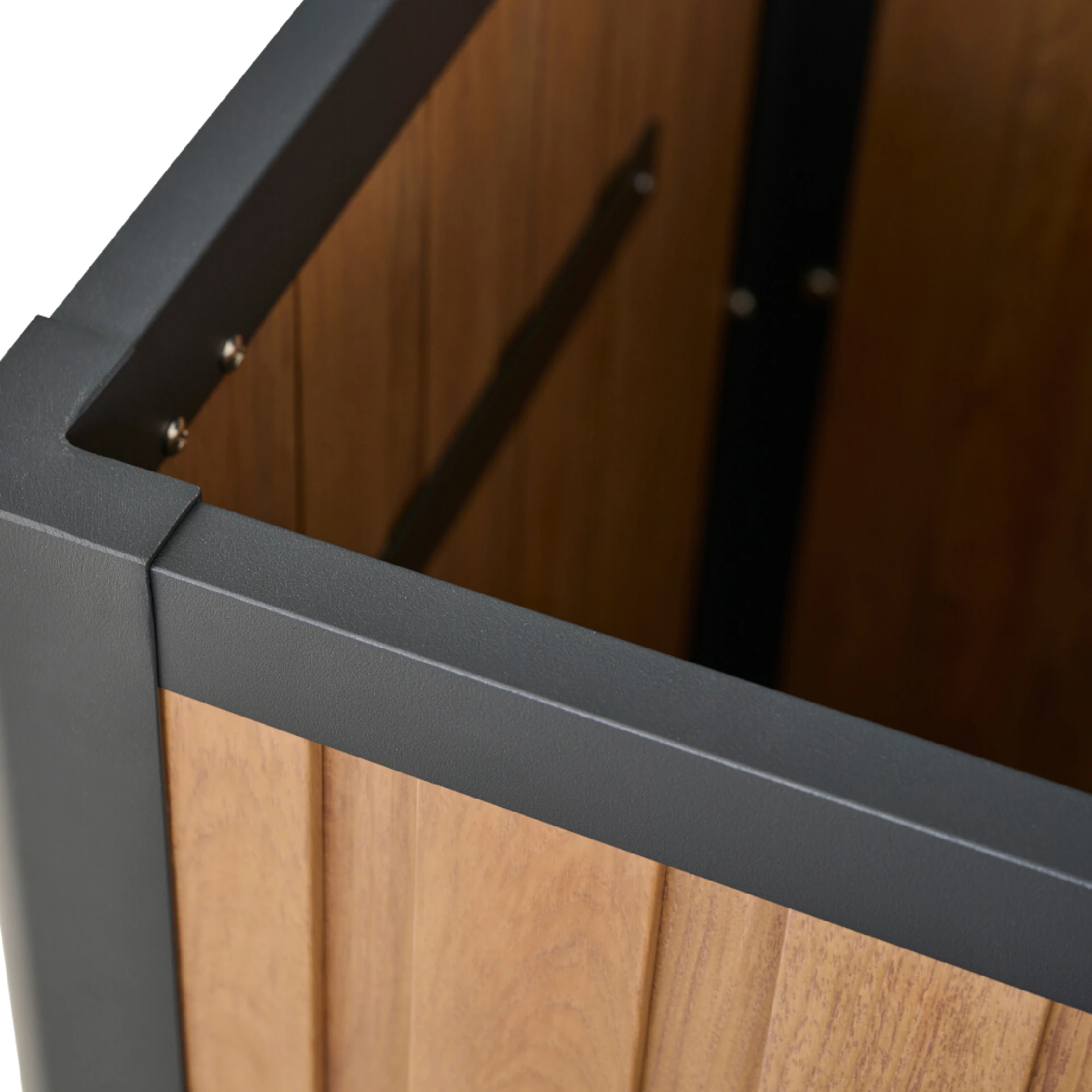 SABANO Kissenbox | 135 x 59 x 75 cm | Teak / anthr...