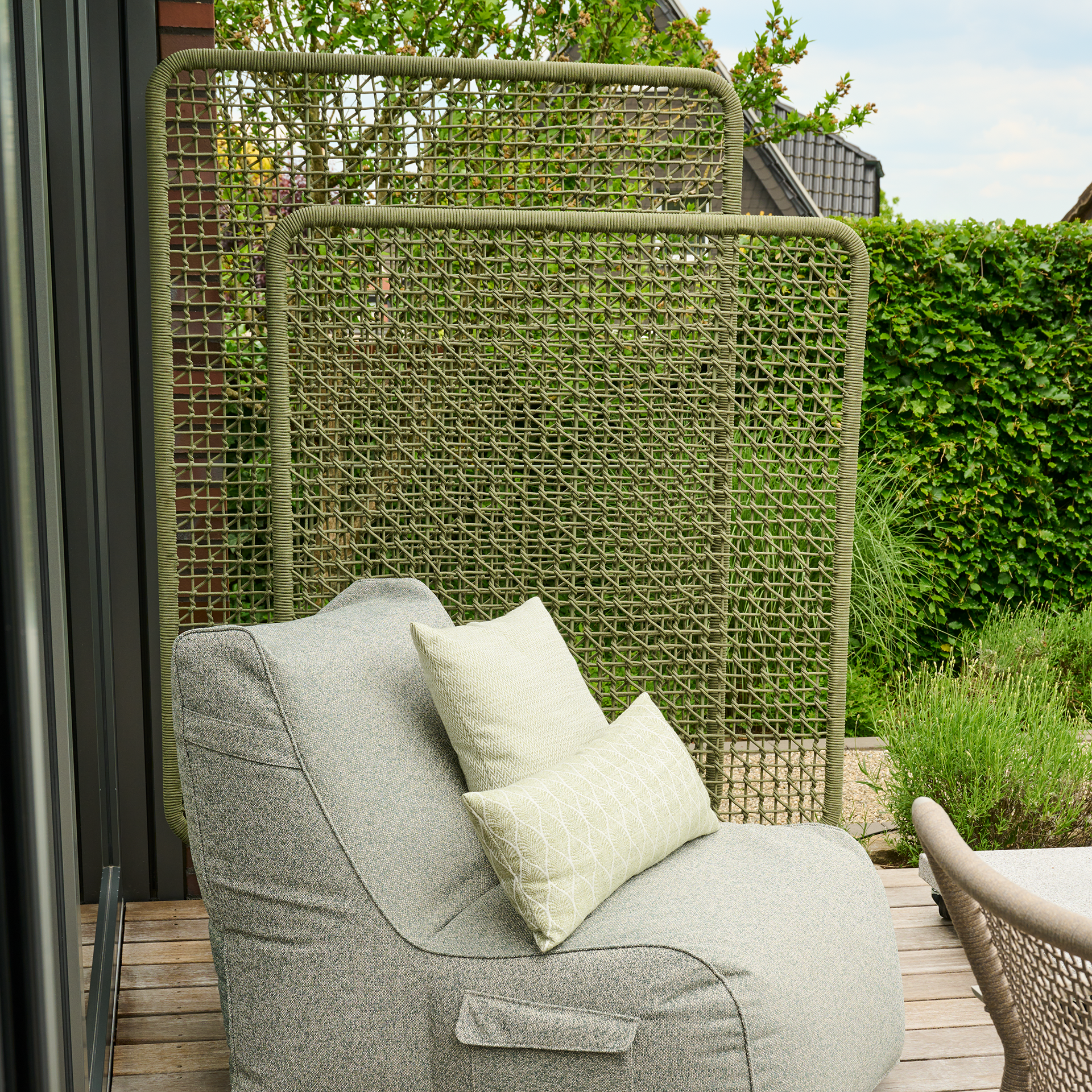 VISTO Raumteiler | 120 x 180 cm | olive