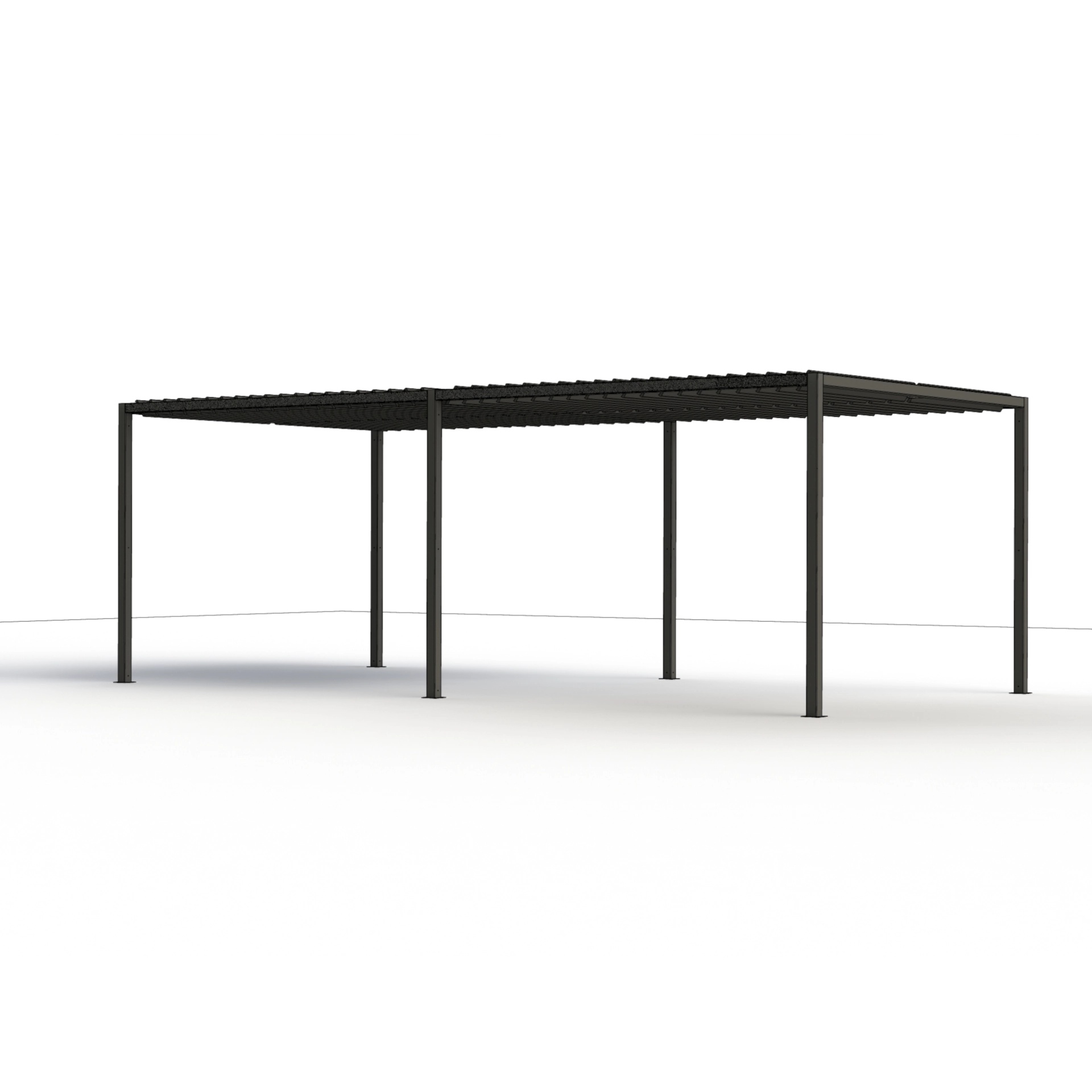 Schattenmanufaktur® Basis - Set | Vivera | matt anthrazit | 3x6 m Schattenmanufaktur® Basis - Set | Vivera | matt anthrazit | 3x6 m