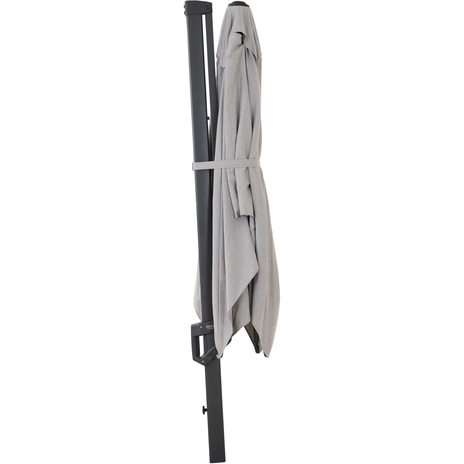 PINO zweefparasol | 310 x 210 cm | grijs gemêleerd / a...