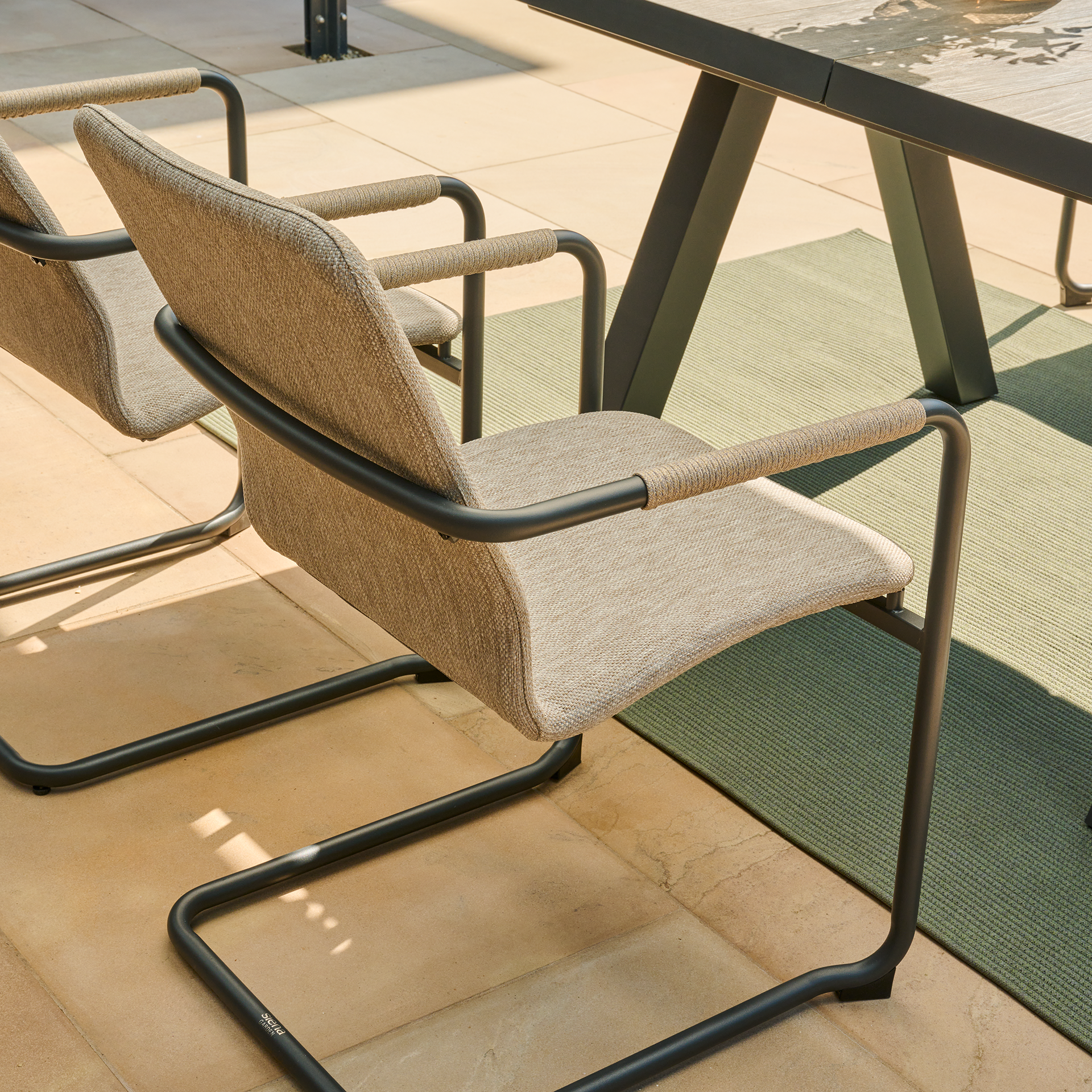 REPTON Schwingstuhl | taupe grau / anthrazit