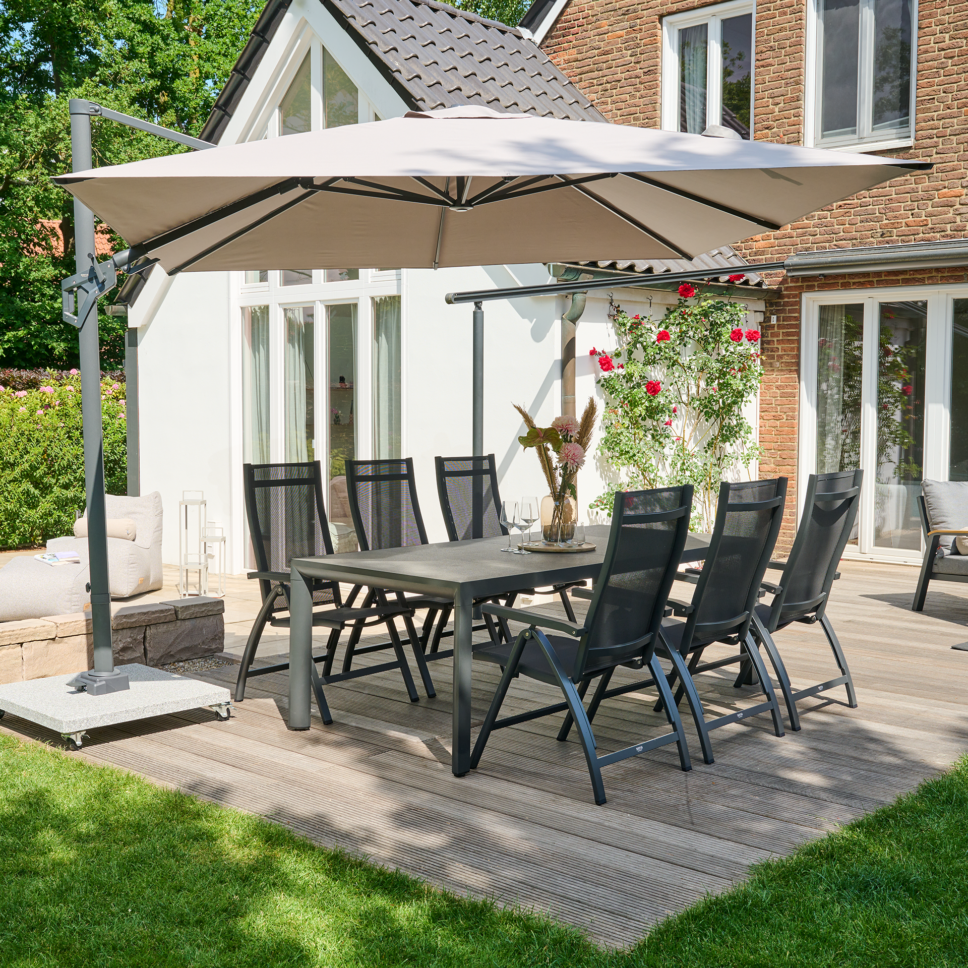 TAYLOR Klappsessel | mix grey / anthrazit