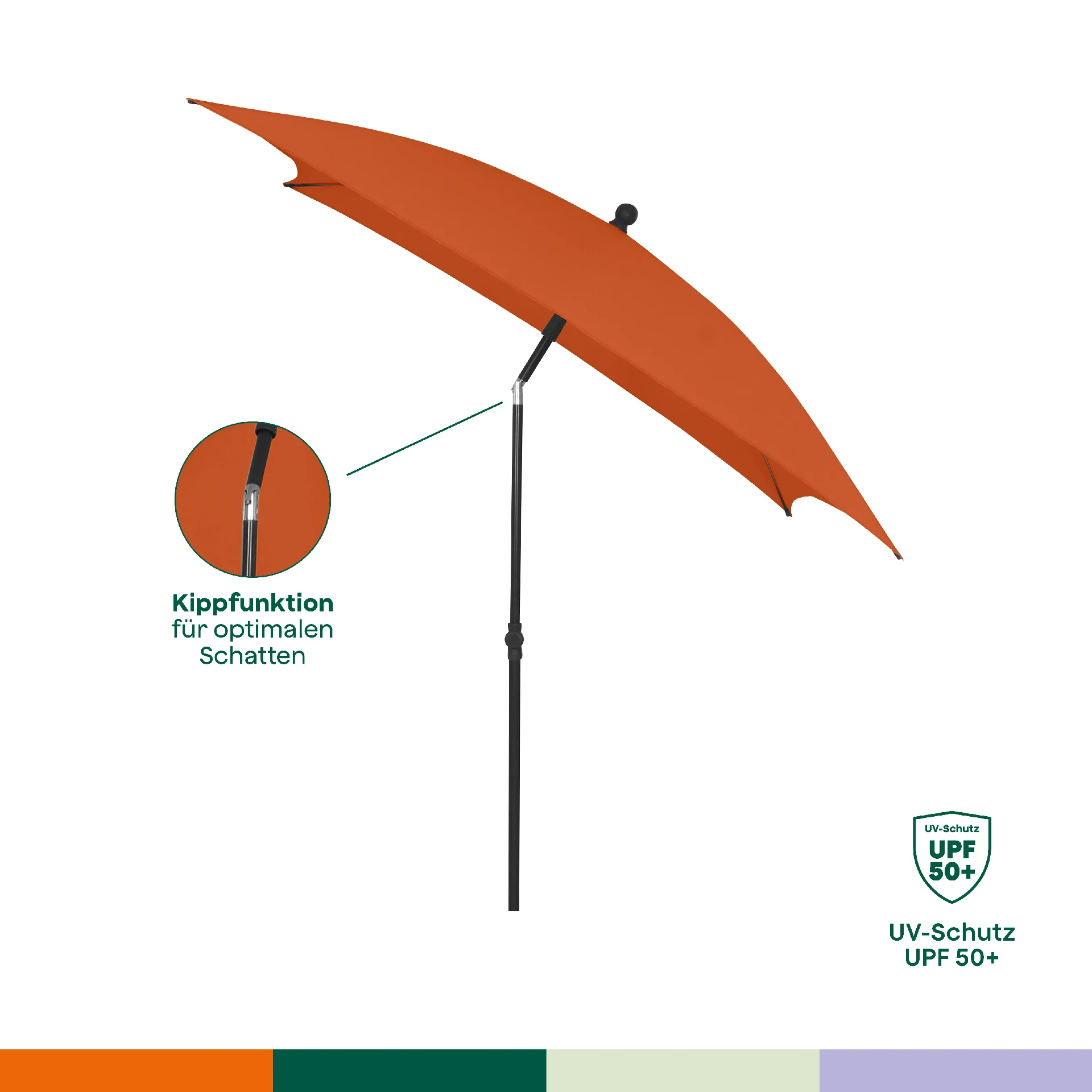 City parasol 140x210 terra polyester | SIENA GARDEN