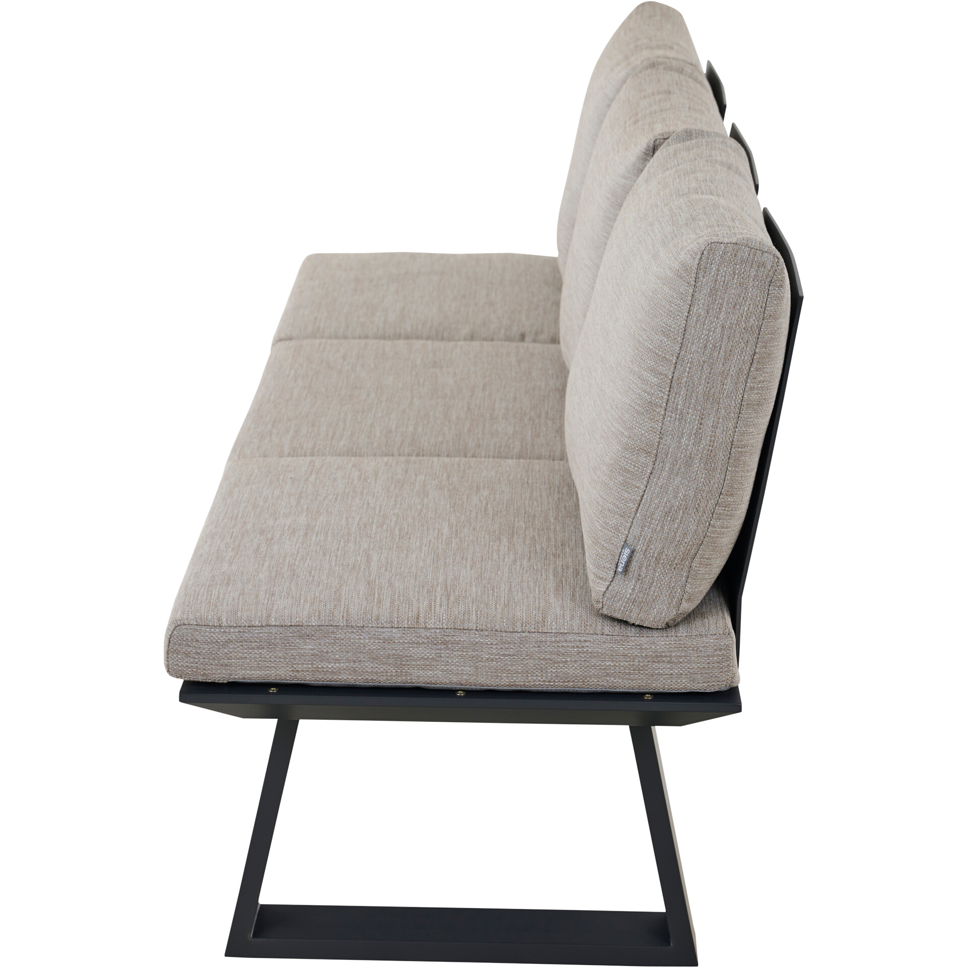 REPTON 3er Dining Bank | mix taupe / anthrazit