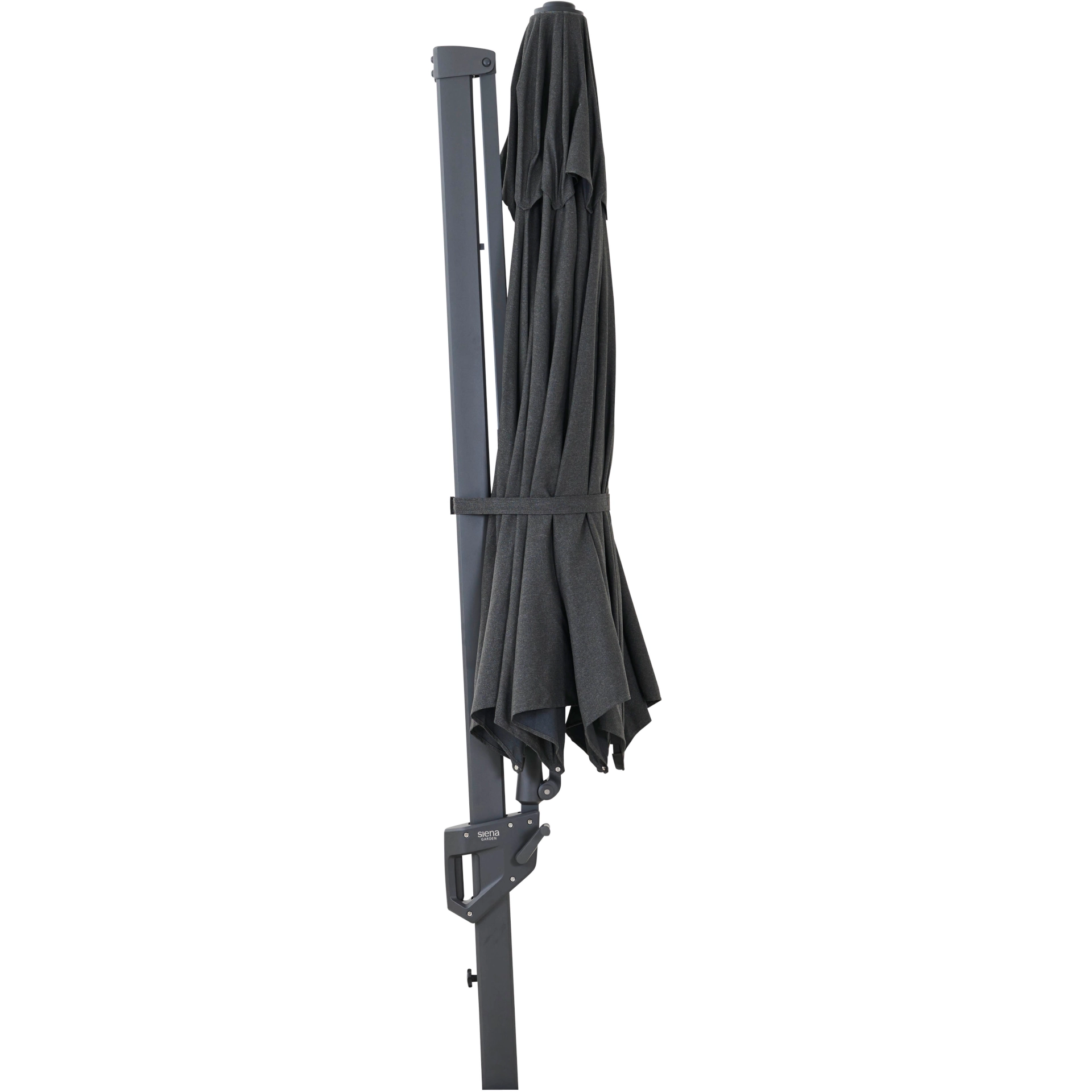 PINO N+ zweefparasol | Ø 350 cm | antraciet-gemêleerd...