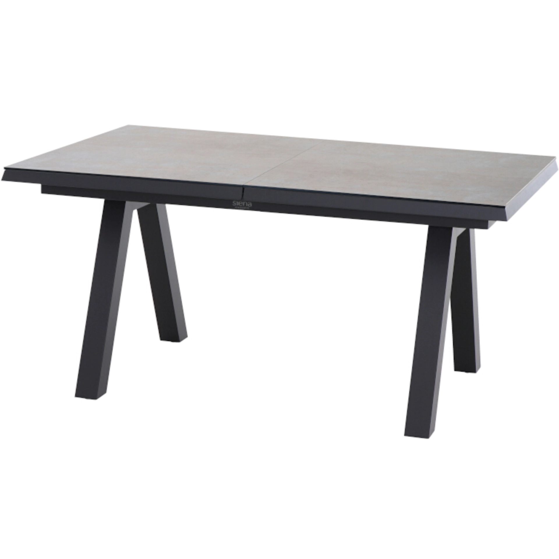 TIRANA Gartentisch ausziehbar |  160/200 x 90 cm | HPL beton